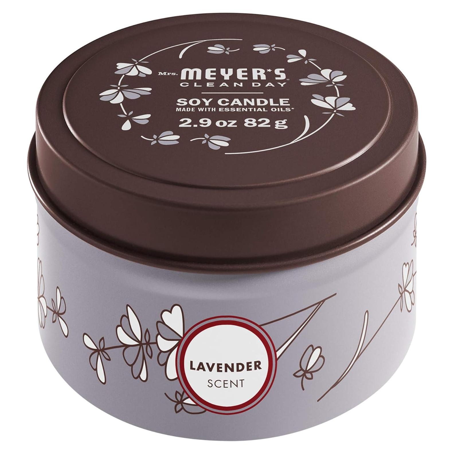 Vela de Soja Mrs. Meyer's Lavanda 82 g - 12 Horas Quema