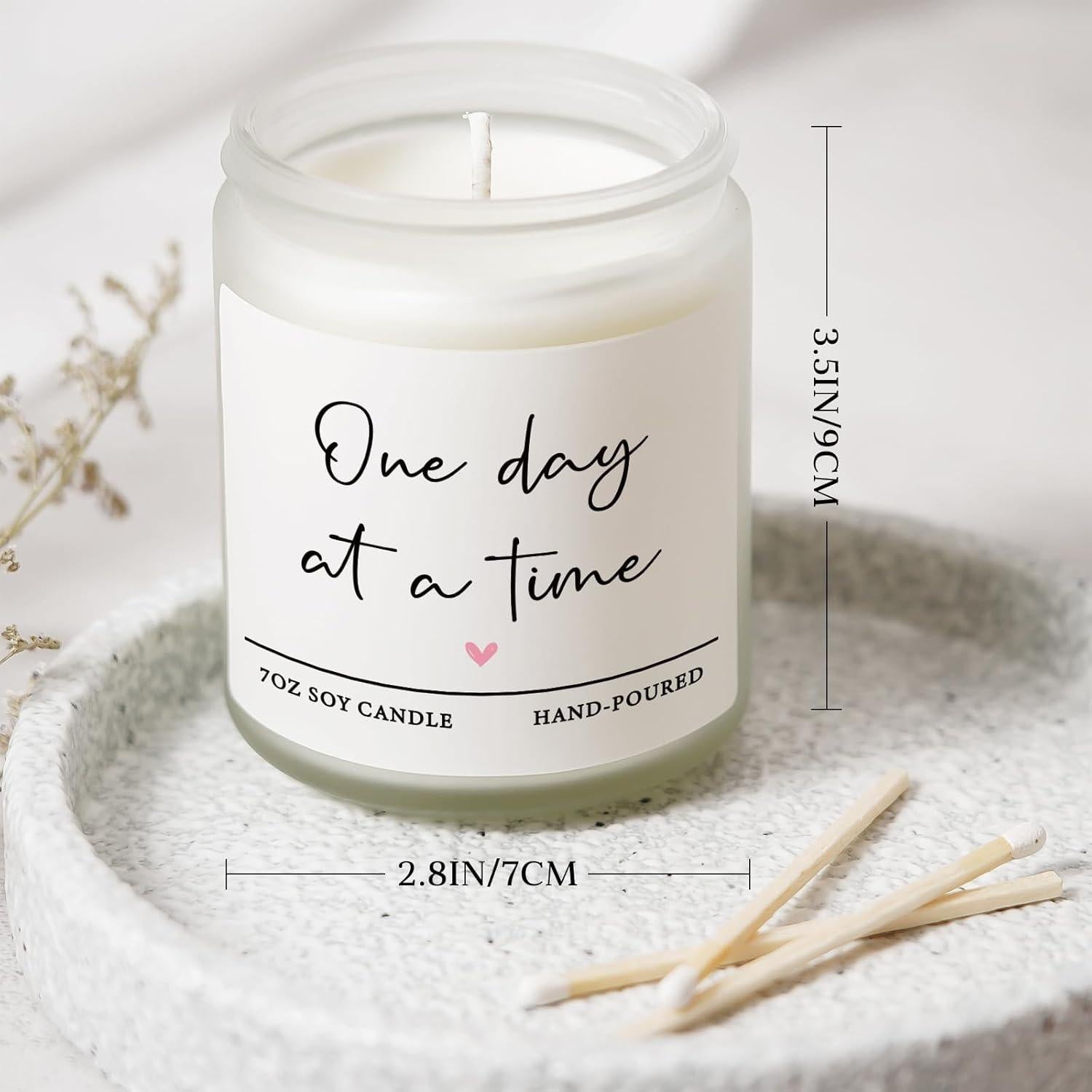 Vela Aromática de Lavanda Shqiueos 7oz - Regalo Inspiracional