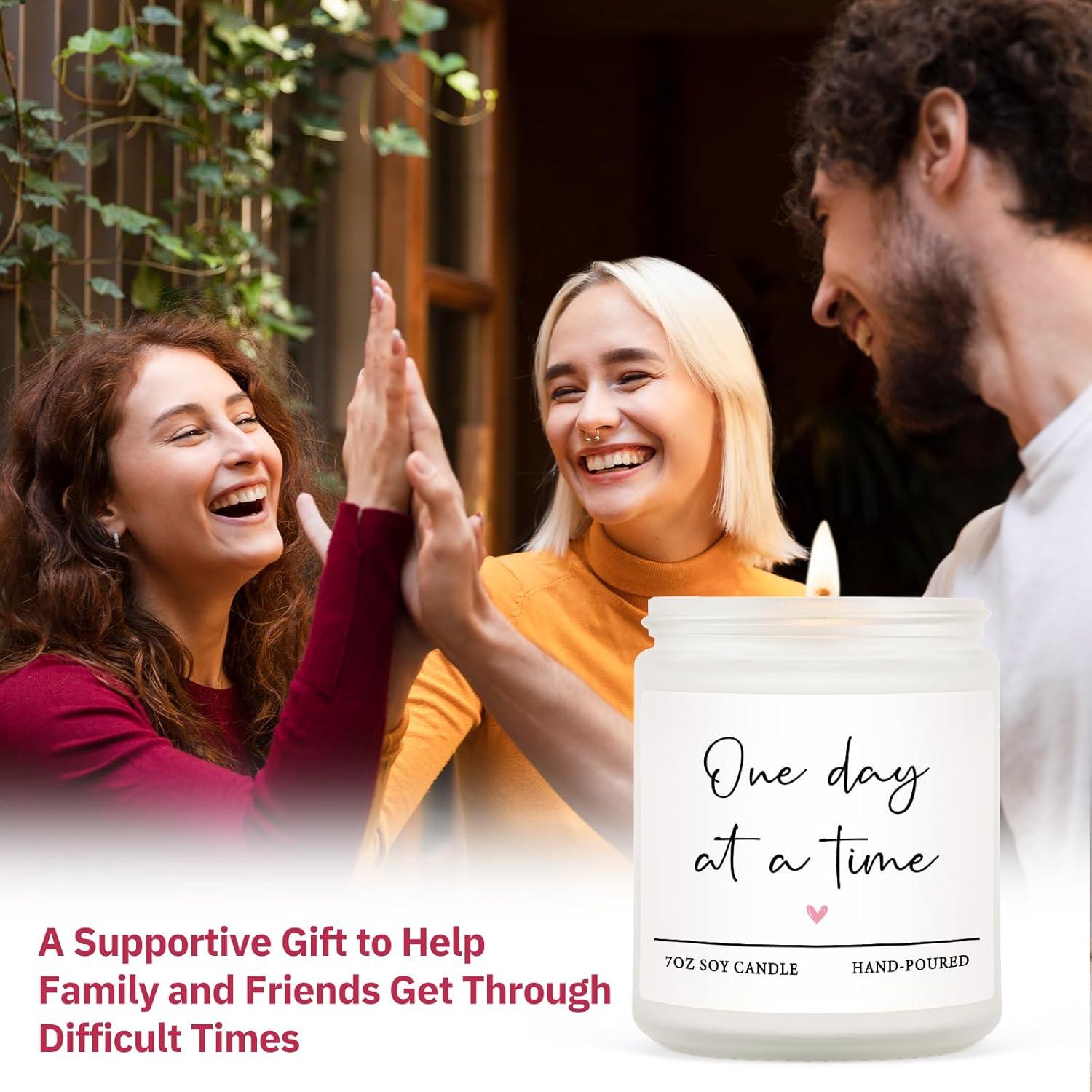 Vela Aromática de Lavanda Shqiueos 7oz - Regalo Inspiracional