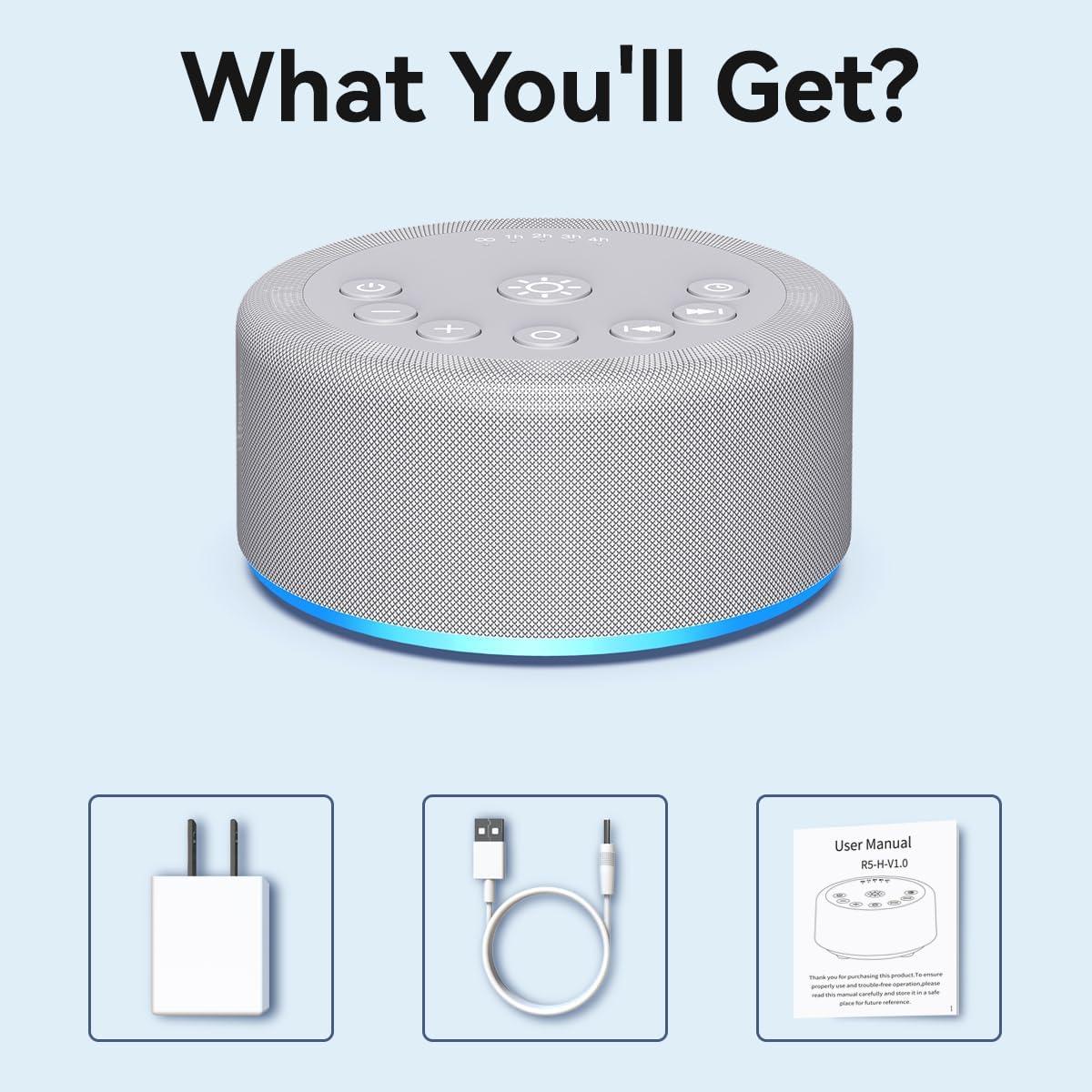 Máquina de Sonido Hushing R5 con 30 Sonidos y 12 Luces