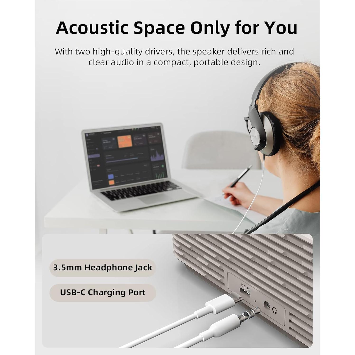 Máquina de Ruido Blanco EZVALO con Luz Nocturna y Altavoz