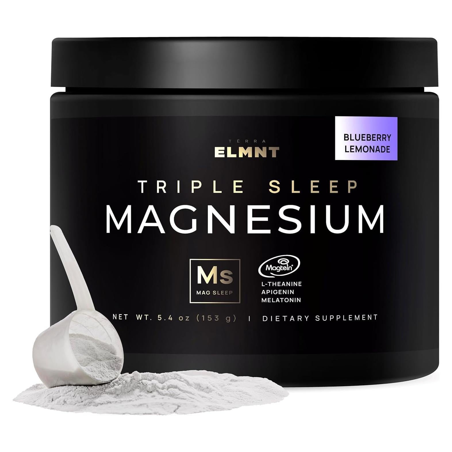 Suplemento de Magnesio L-Treonato ELMNT 1000mg + Melatonina