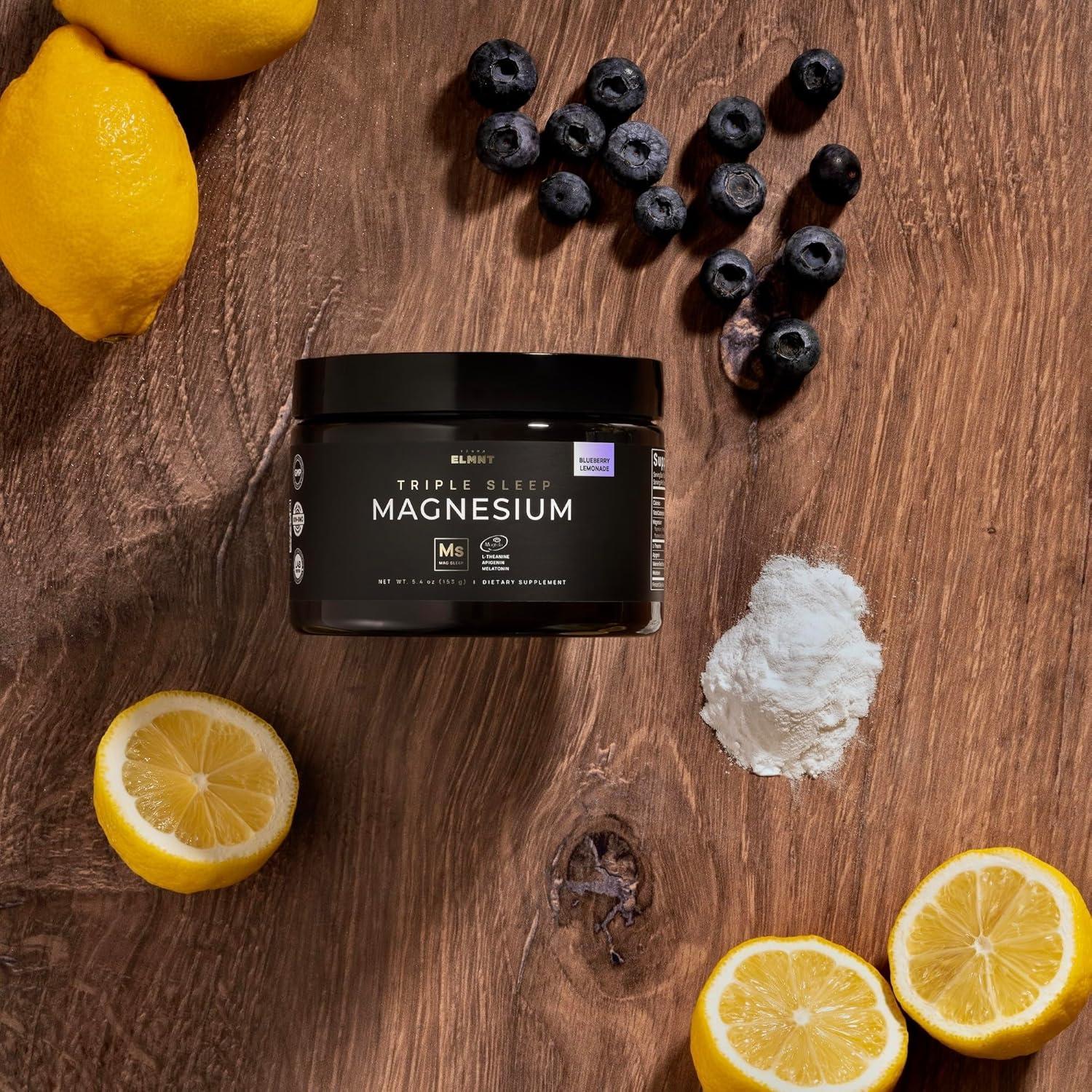 Suplemento de Magnesio L-Treonato ELMNT 1000mg + Melatonina