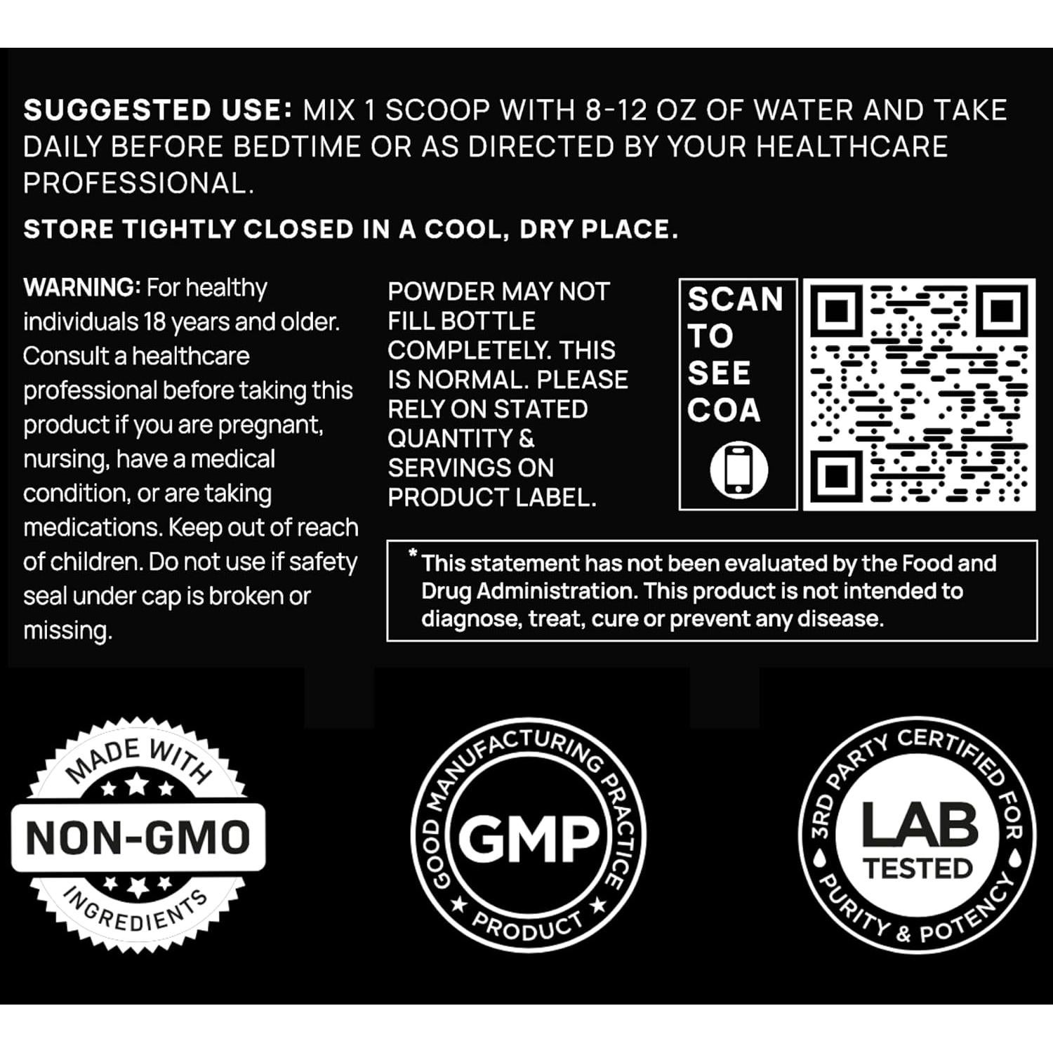 Suplemento de Magnesio L-Treonato ELMNT 1000mg + Melatonina