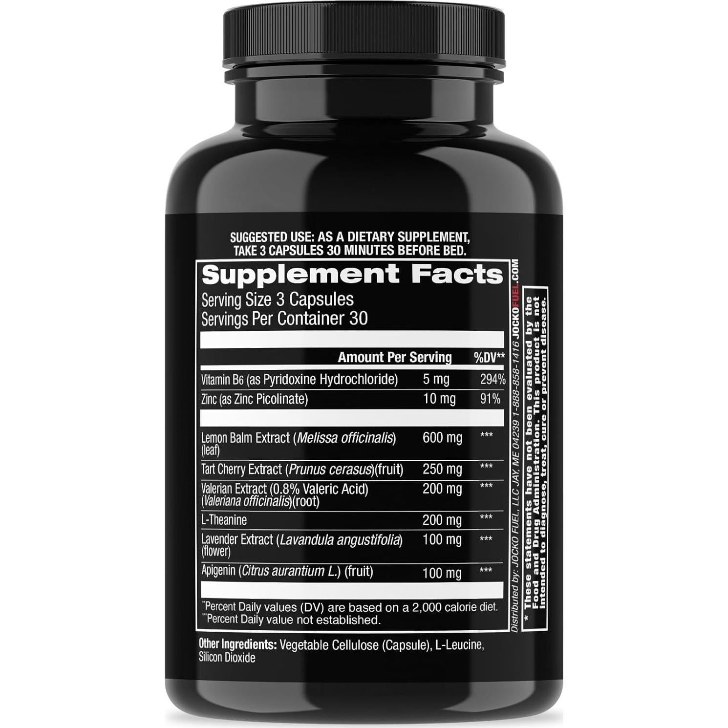 Jocko Fuel Buenas Noches - Pastillas Naturales para Dormir 90 Cápsulas