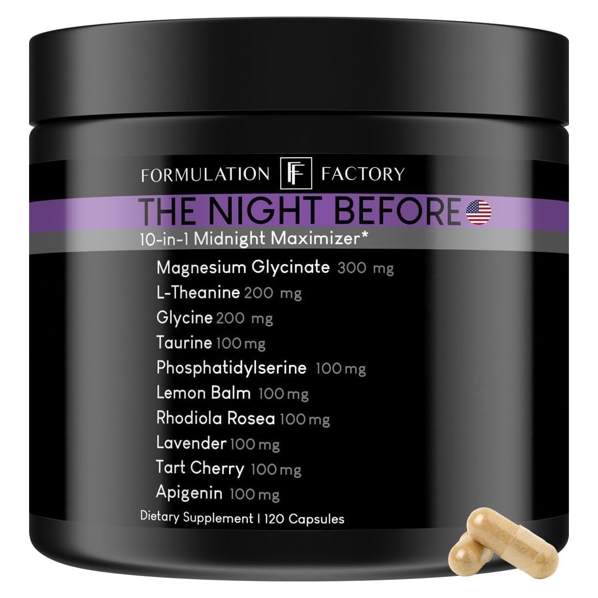 Suplemento para Dormir La Noche Antes 120 Cápsulas