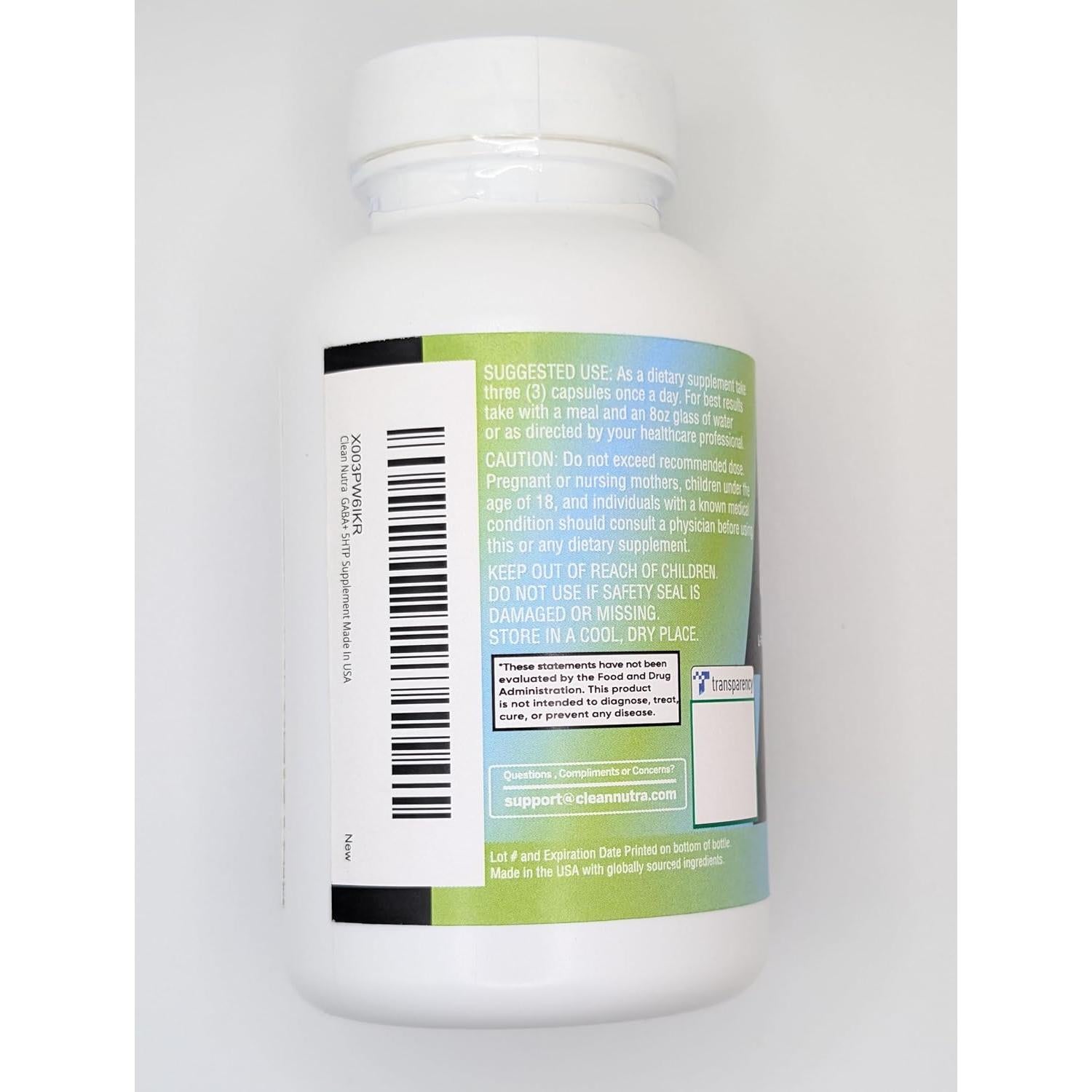 Suplemento Clean Nutraceuticals GABA 750mg 5-HTP 200mg