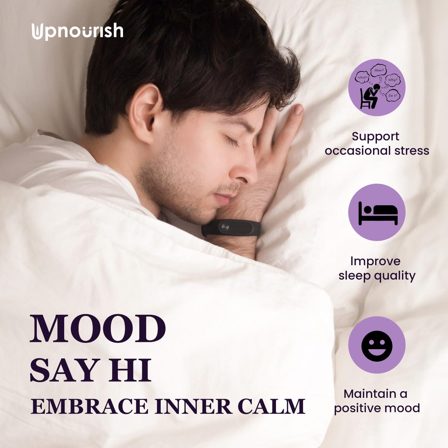 Suplemento Orgánico de Ashwagandha y Azafrán UpNourish 30 Cápsulas