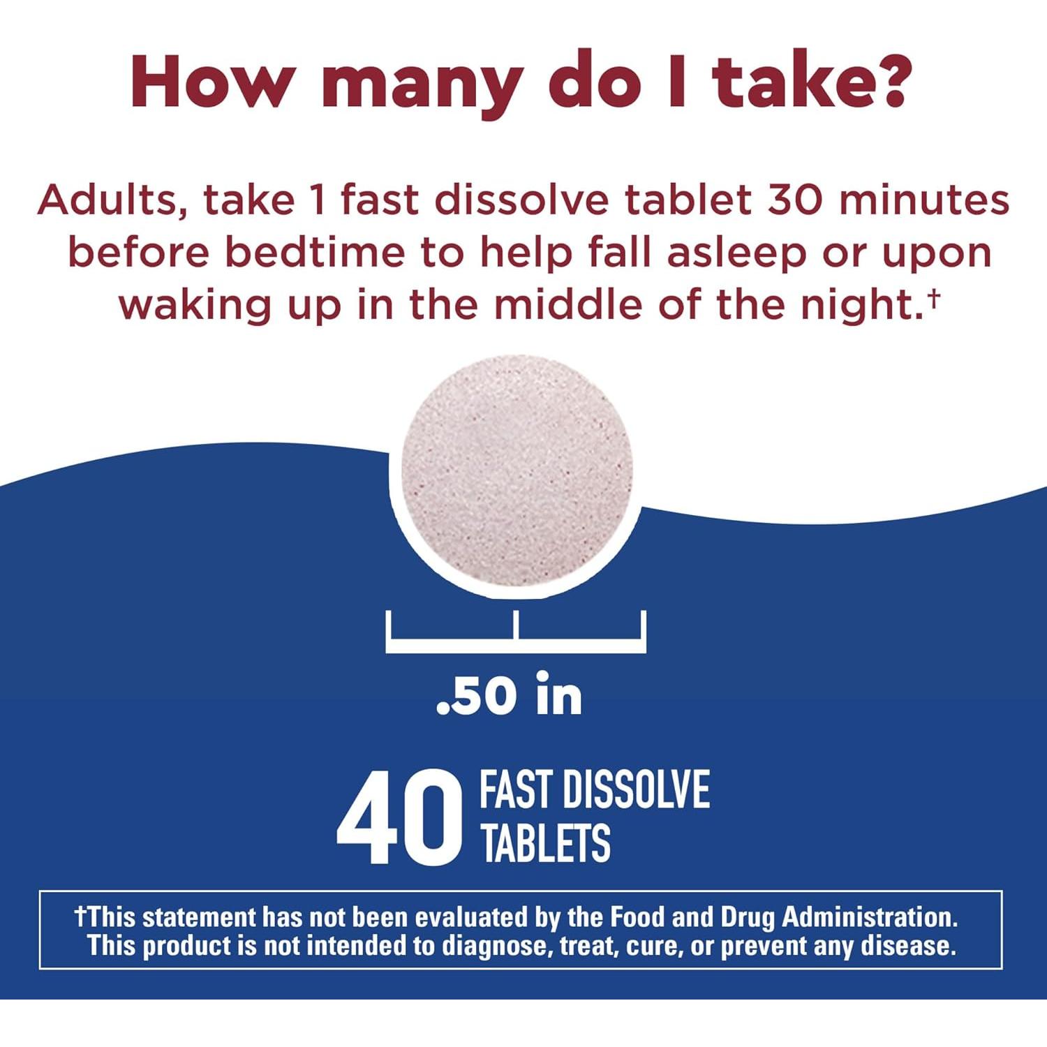 Nature Made Wellblends Suplemento para Dormir 40 Tabletas