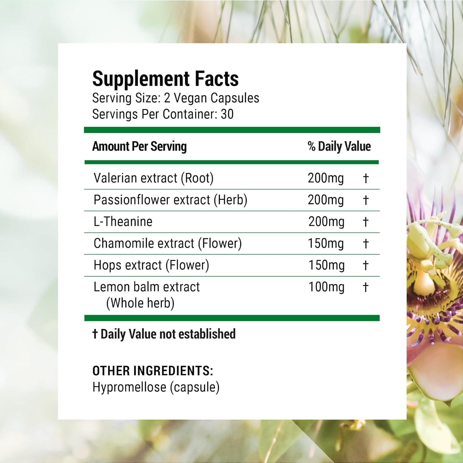 Suplemento Herbal para Dormir Nested Naturals Luna 60 Cápsulas