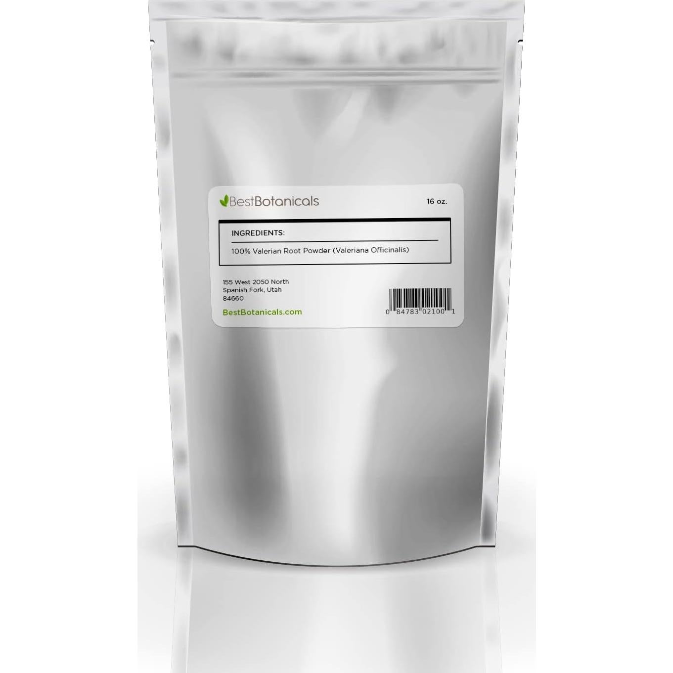 Polvo de Raíz de Valeriana 450g Mejor Botánicos - Suplemento Vegano