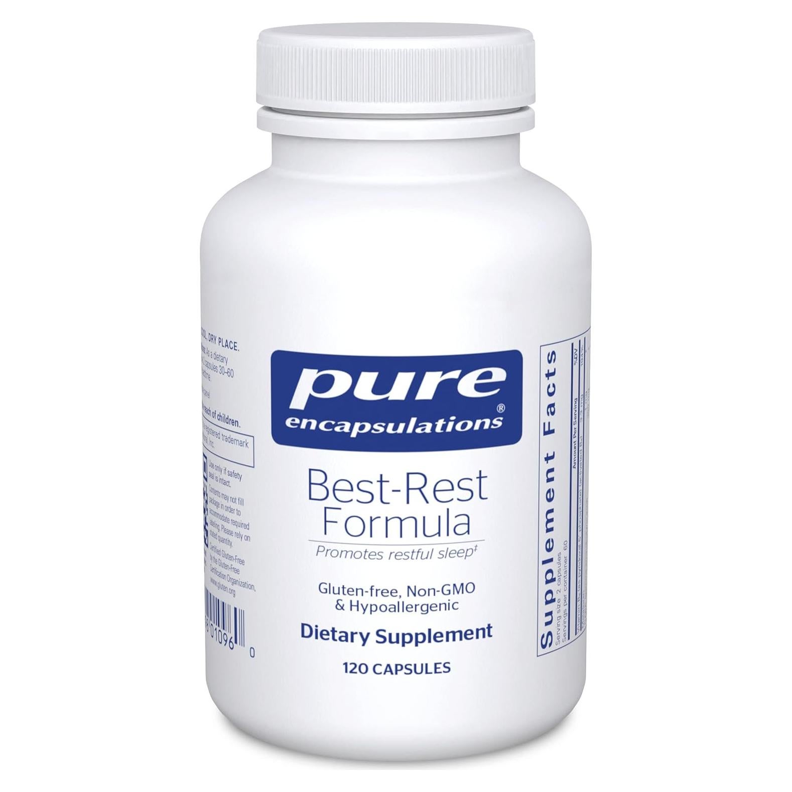 Suplemento para Sueño Reparador Pure Encapsulations 120 Cápsulas