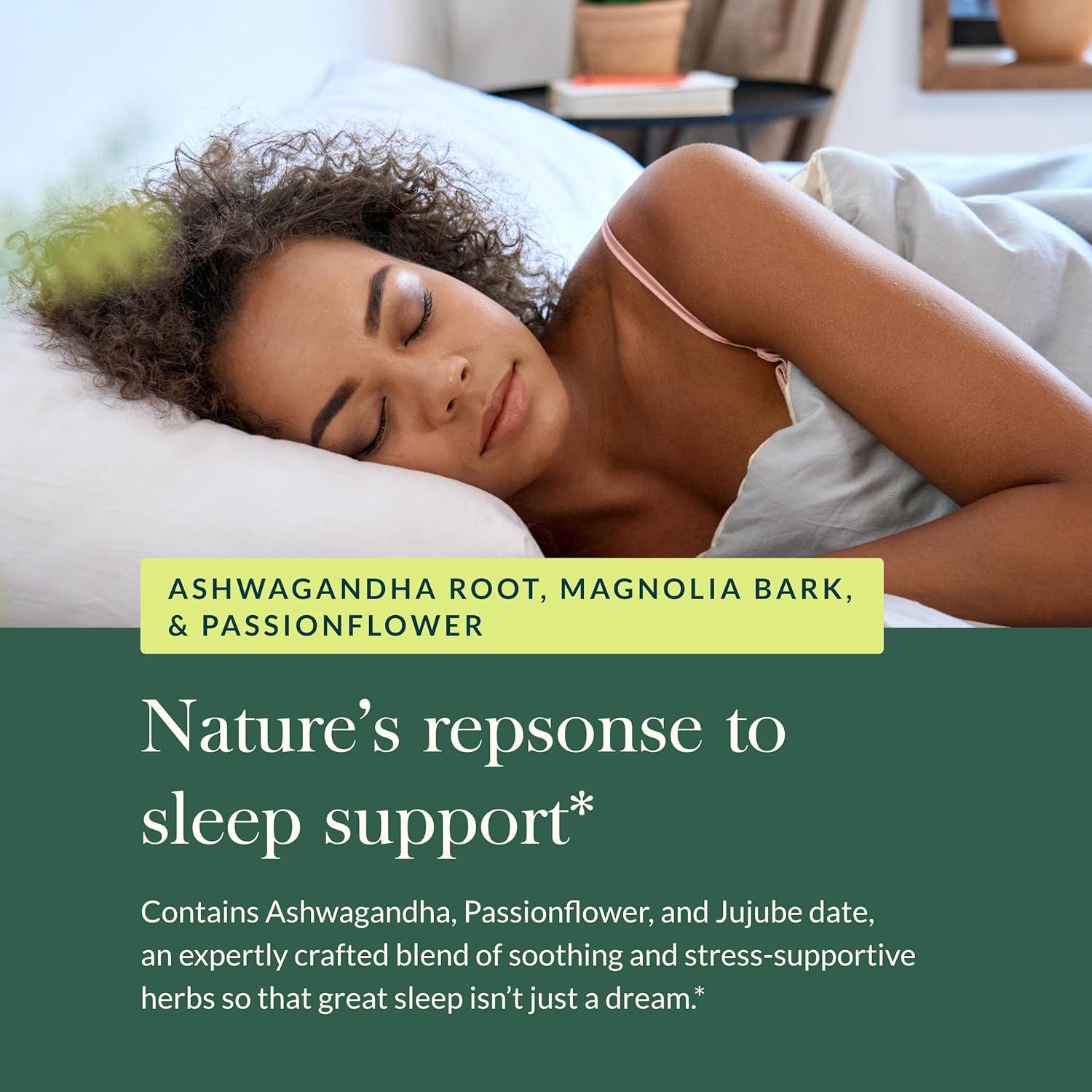 Suplemento Natural Gaia Herbs SleepThru 60 Cápsulas Veganas