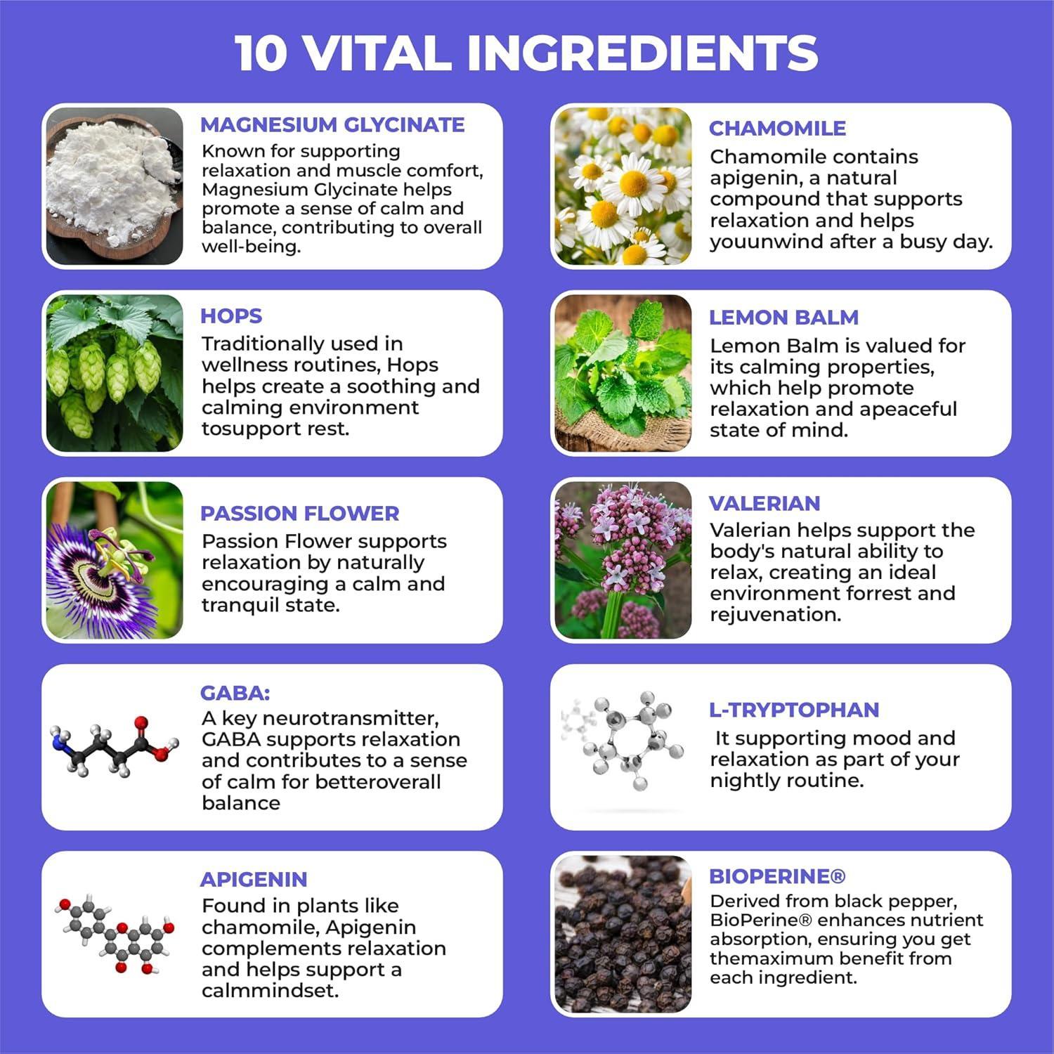 Suplemento Natural para el Sueño ReSleep - Magnesio y Valeriana