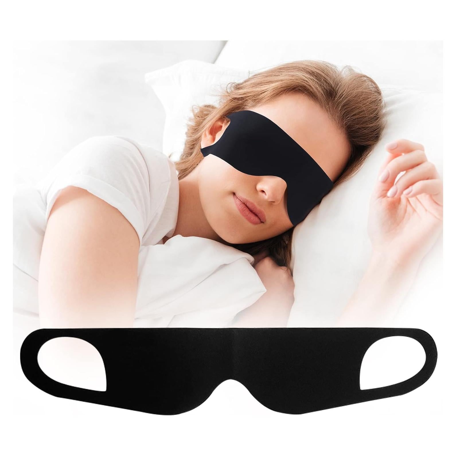 Máscara de Sueño FRESHME Negra Ligera y Transpirable