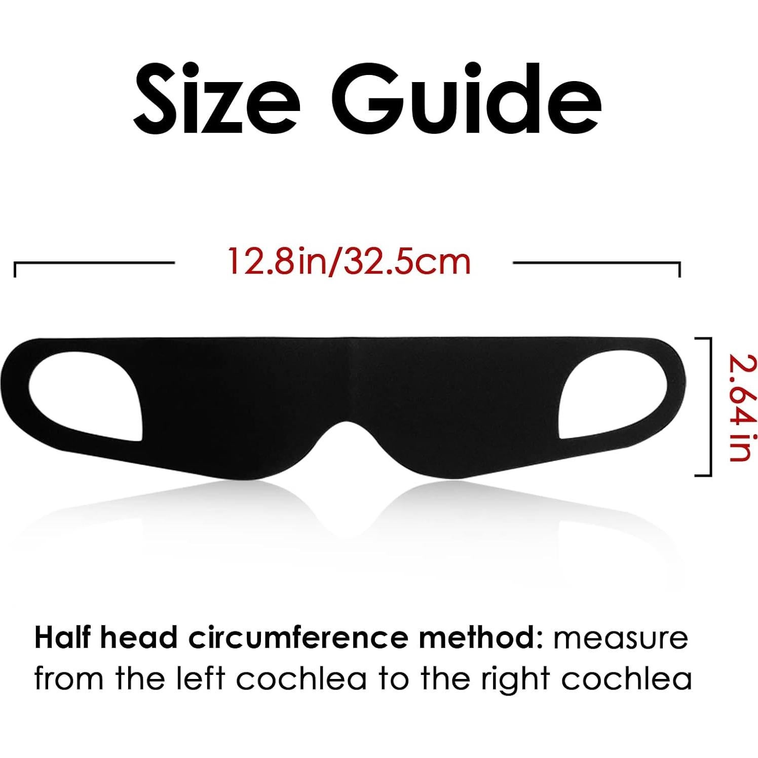 Máscara de Sueño FRESHME Negra Ligera y Transpirable