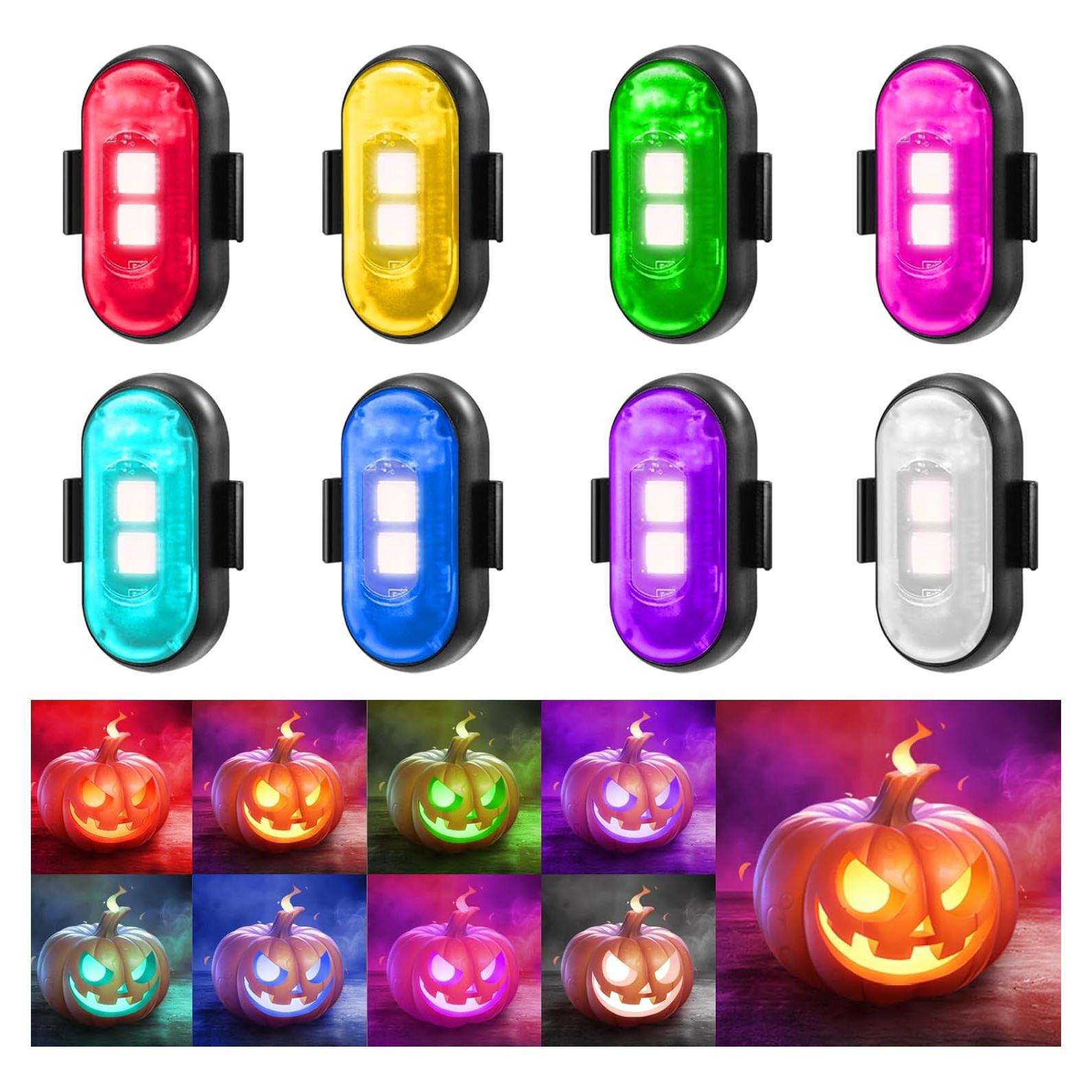 Luces Estroboscópicas LED Inalámbricas Qinseyanyu 8 Colores IP65