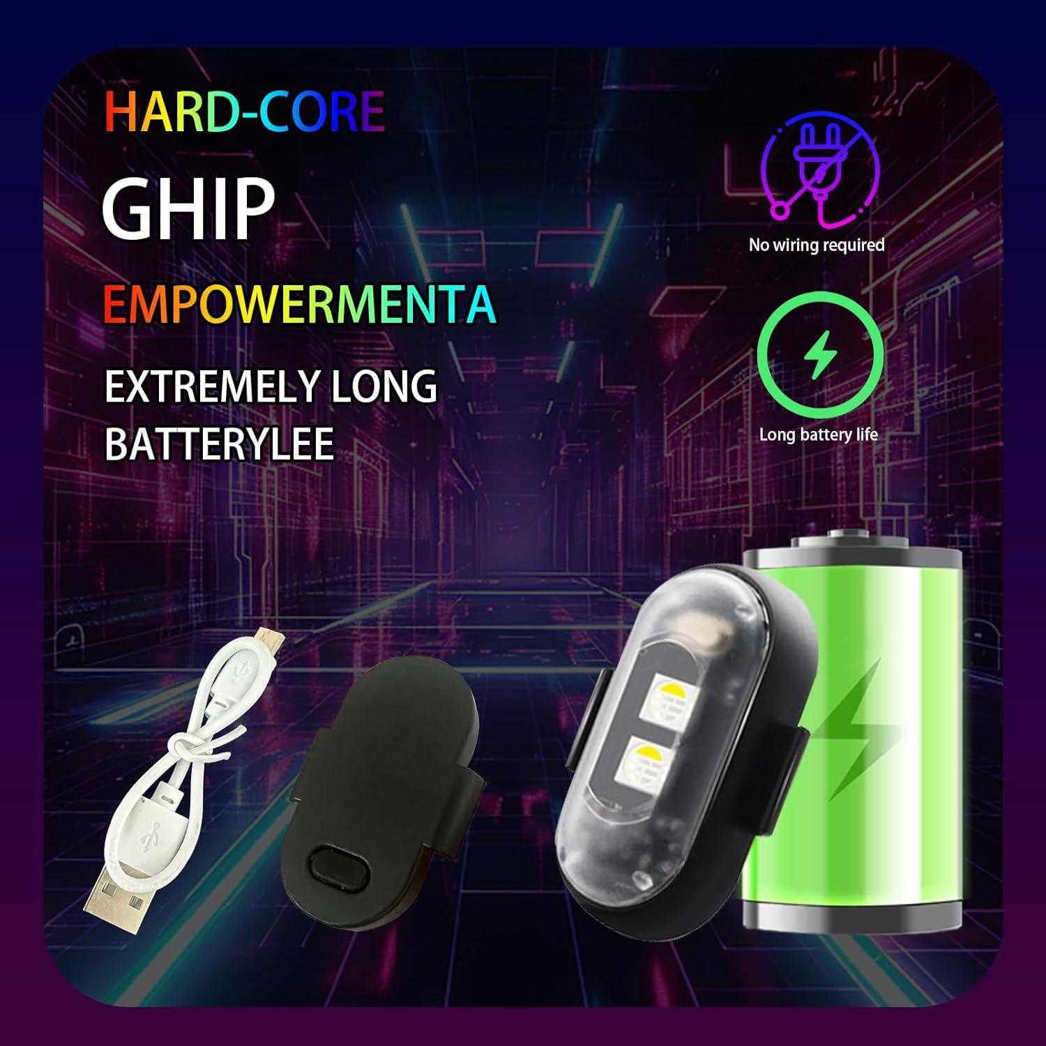 Luces Estroboscópicas LED Inalámbricas Qinseyanyu 8 Colores IP65