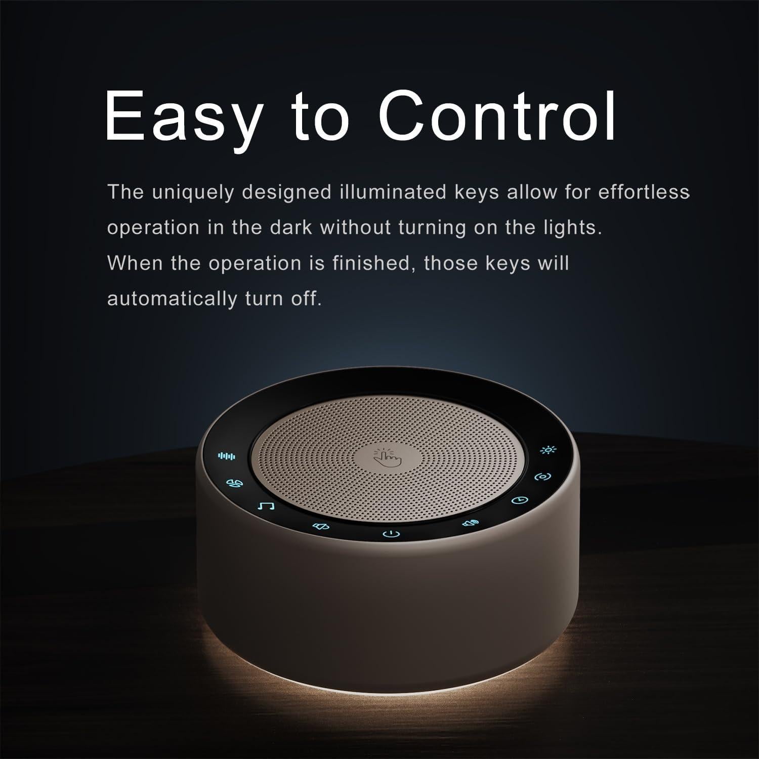 Máquina de Sonido Blanco Kipcush con Luz Nocturna 30 Sonidos