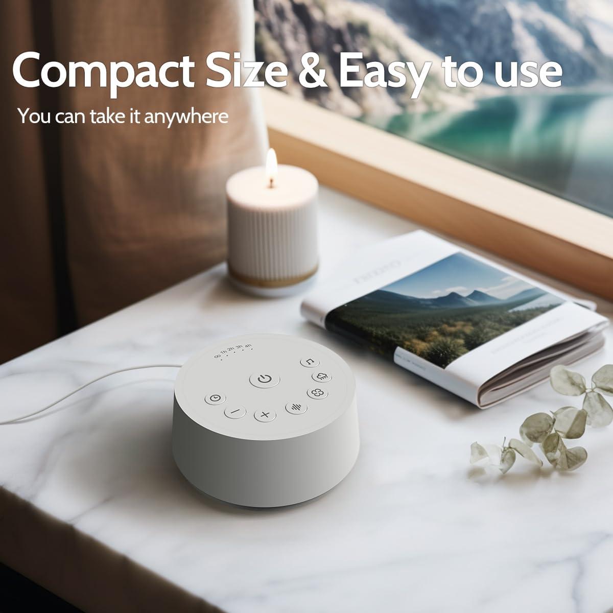 Máquina de Sonido Color Noise para Dormir 25 Sonidos 32 Niveles