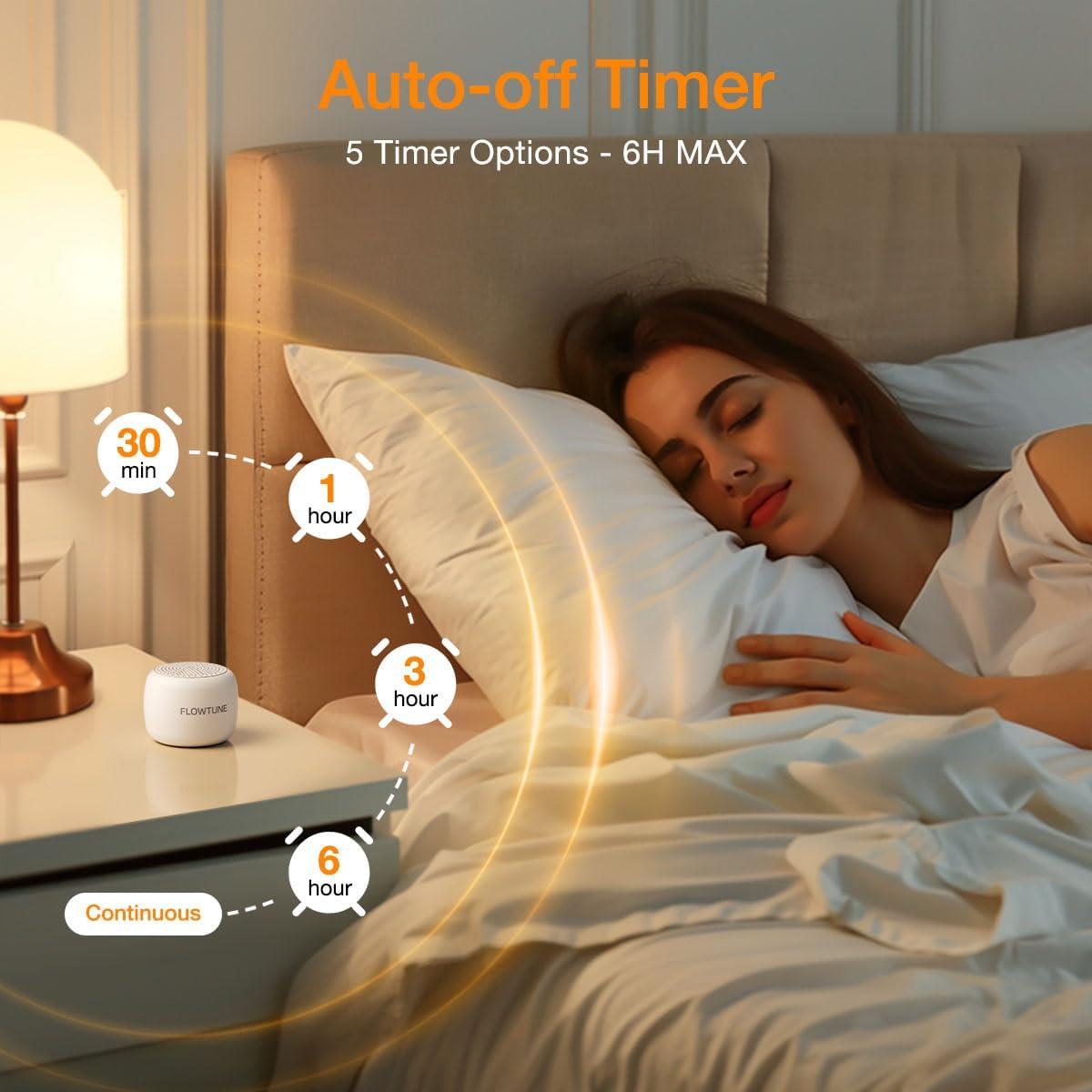 Máquina de Sonido Flowtune Mini Portátil 18 Sonidos Relajantes