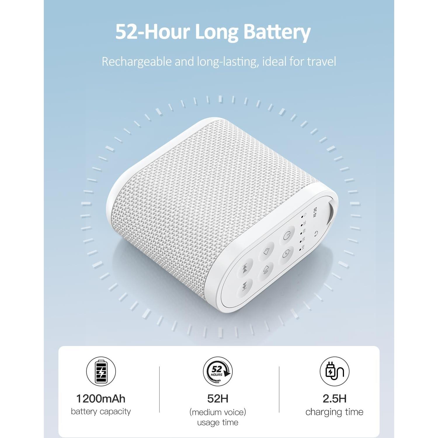 Máquina de Sonido Blanco Portátil Vindsbay - 21 Sonidos, Batería