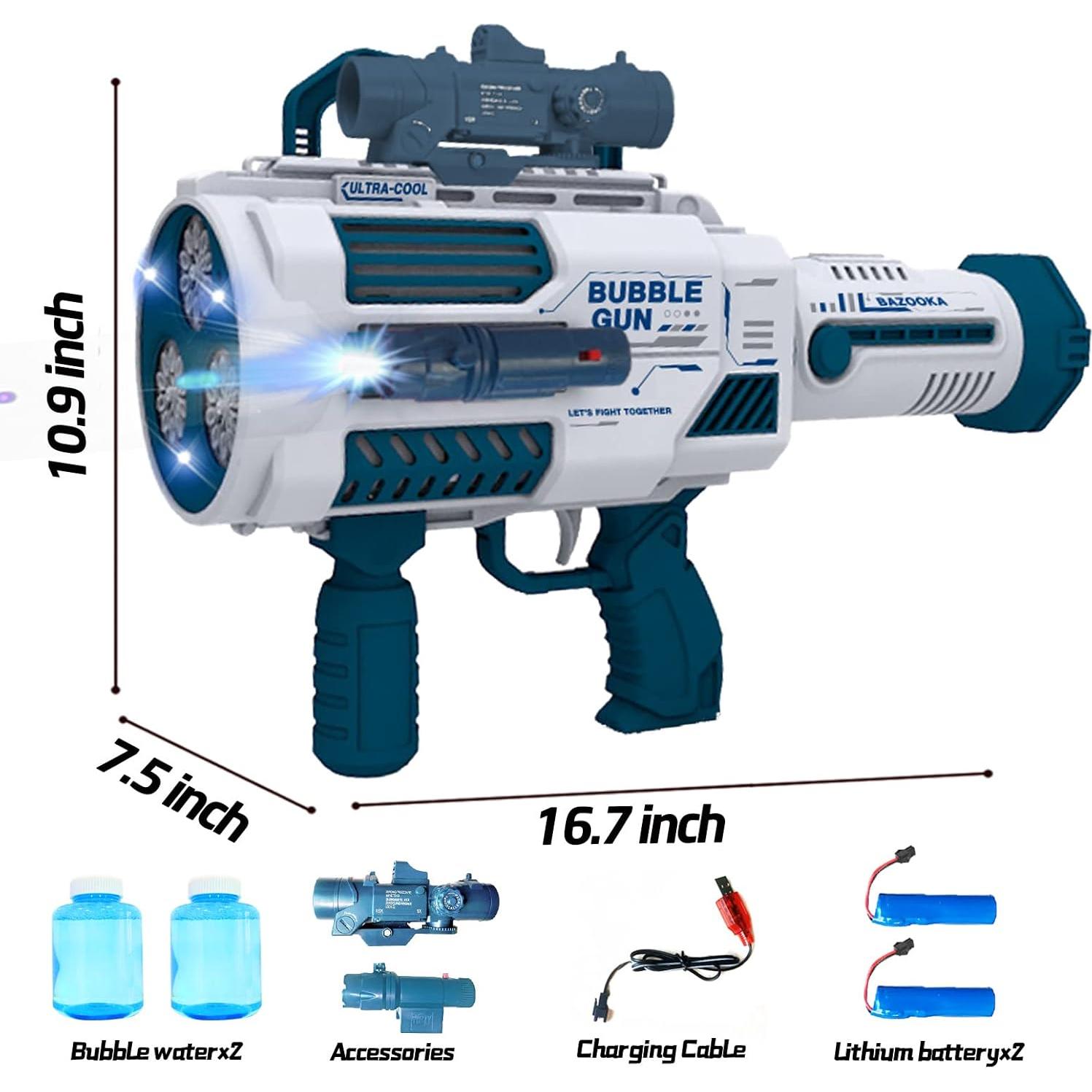 Pistola de Burbuja Automática VERSDITAS Azul Marino 1.47kg
