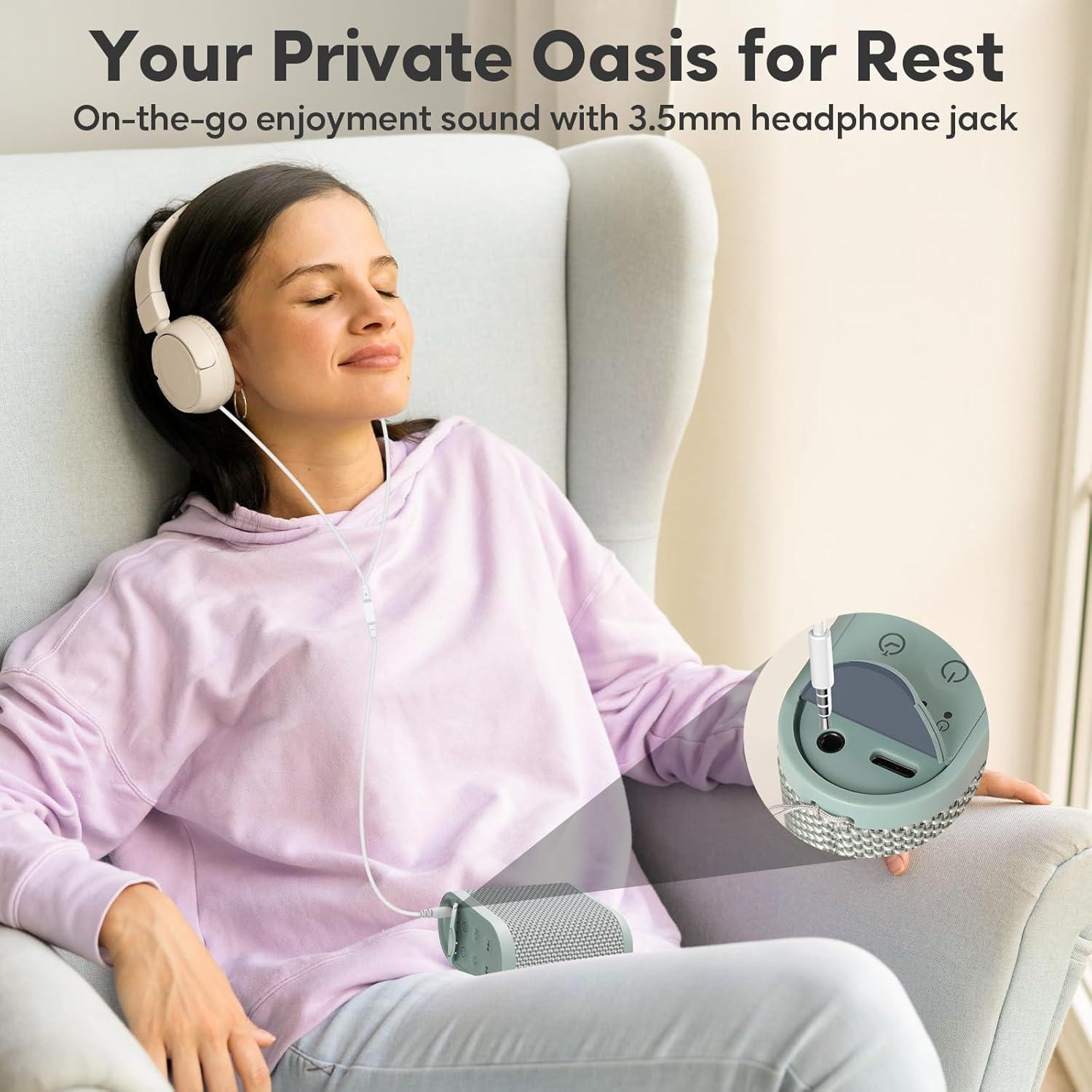 Máquina de Ruido Blanco Portátil HOMEBEST HFD-G19 Verde