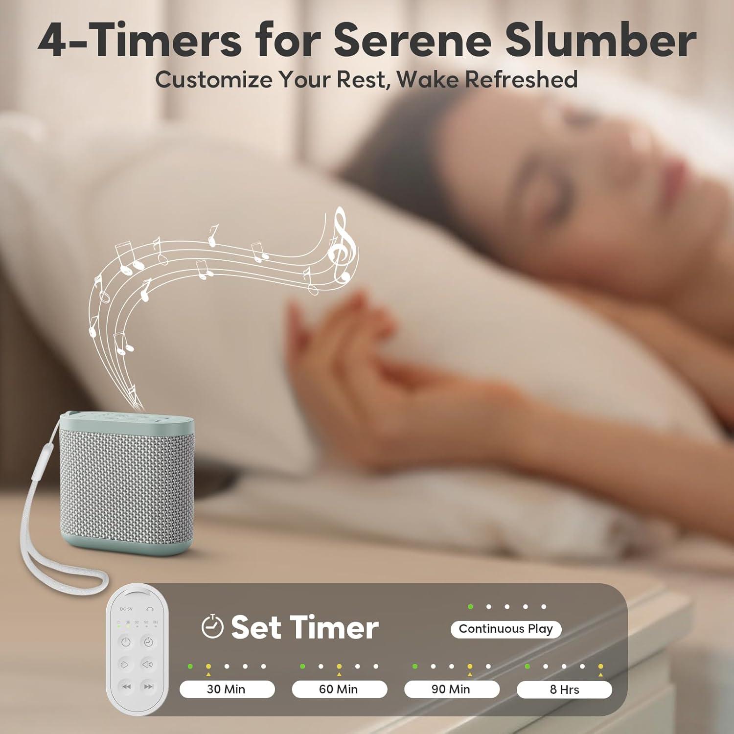 Máquina de Ruido Blanco Portátil HOMEBEST HFD-G19 Verde