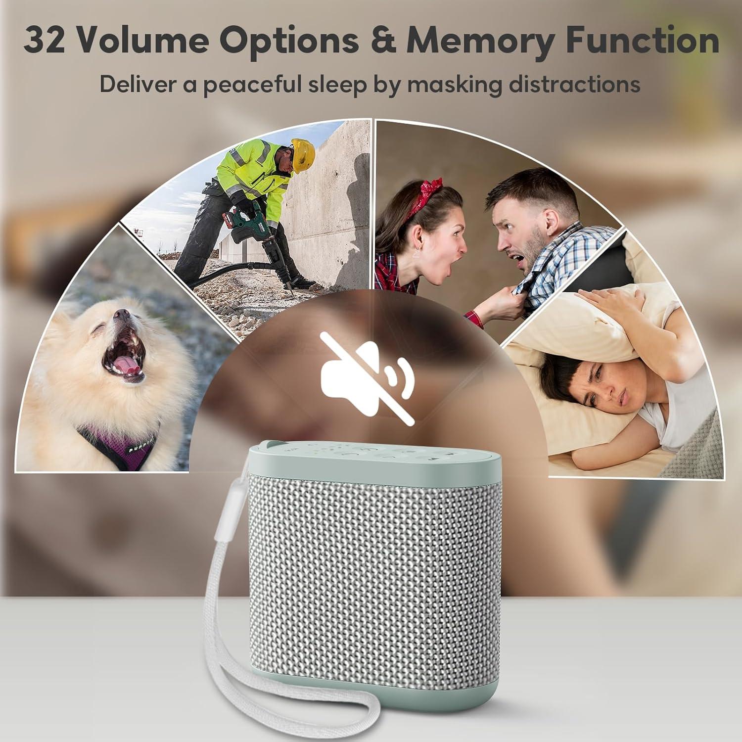 Máquina de Ruido Blanco Portátil HOMEBEST HFD-G19 Verde