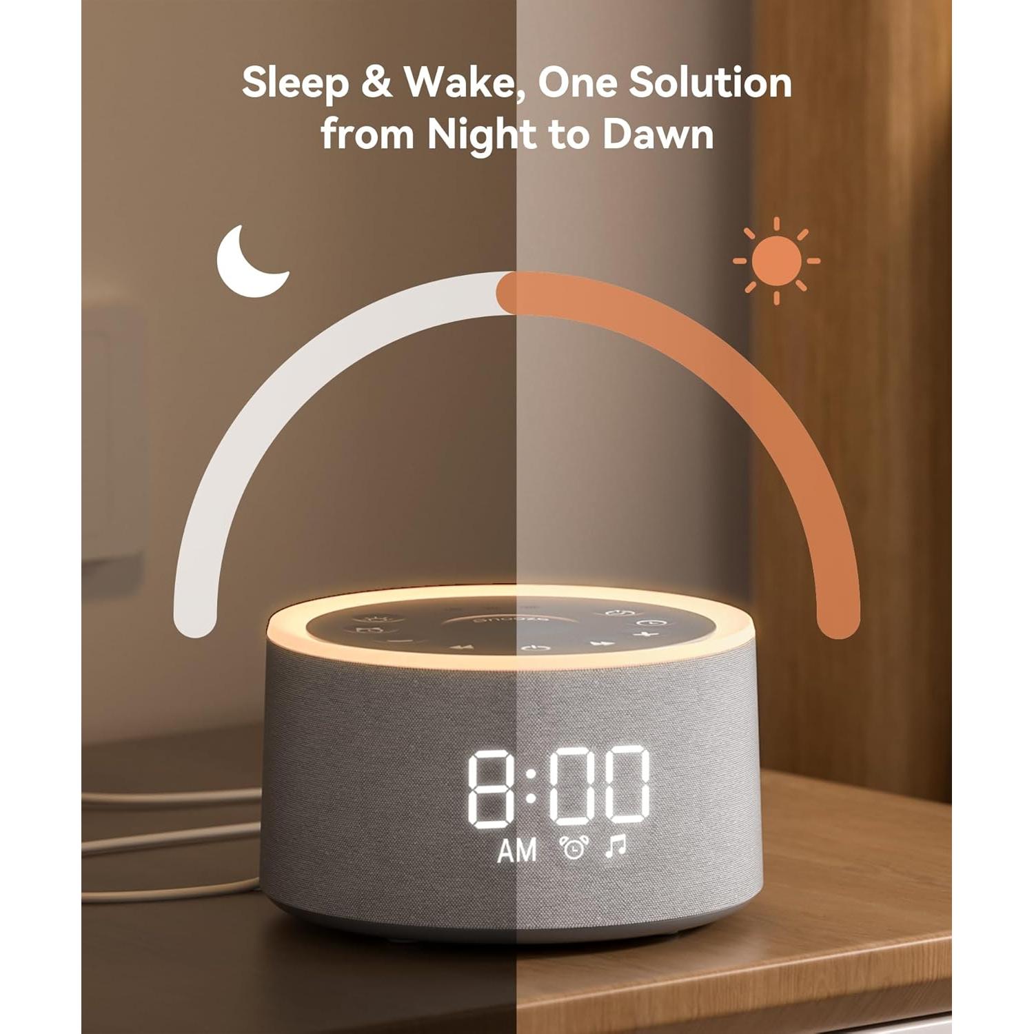 Máquina de Sonido Dreamegg D1+ con Reloj Despertador