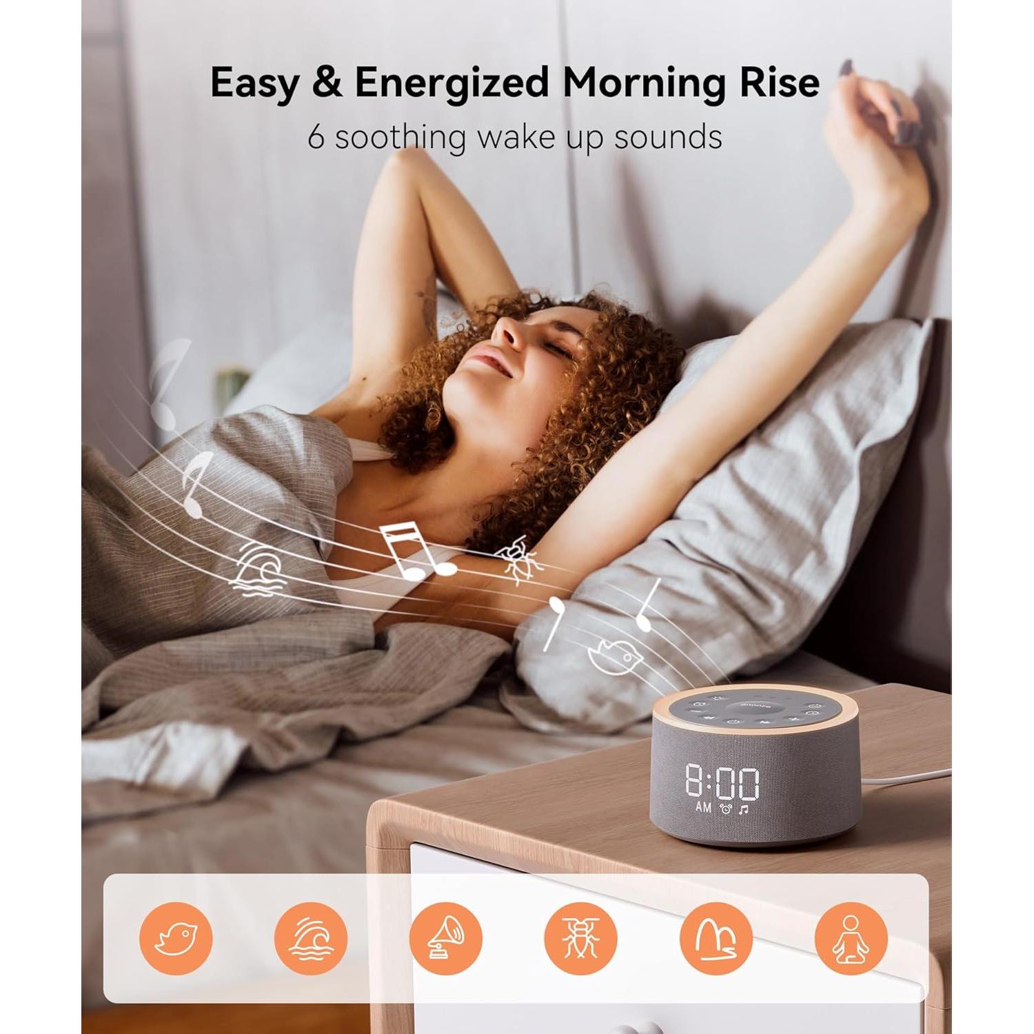 Máquina de Sonido Dreamegg D1+ con Reloj Despertador
