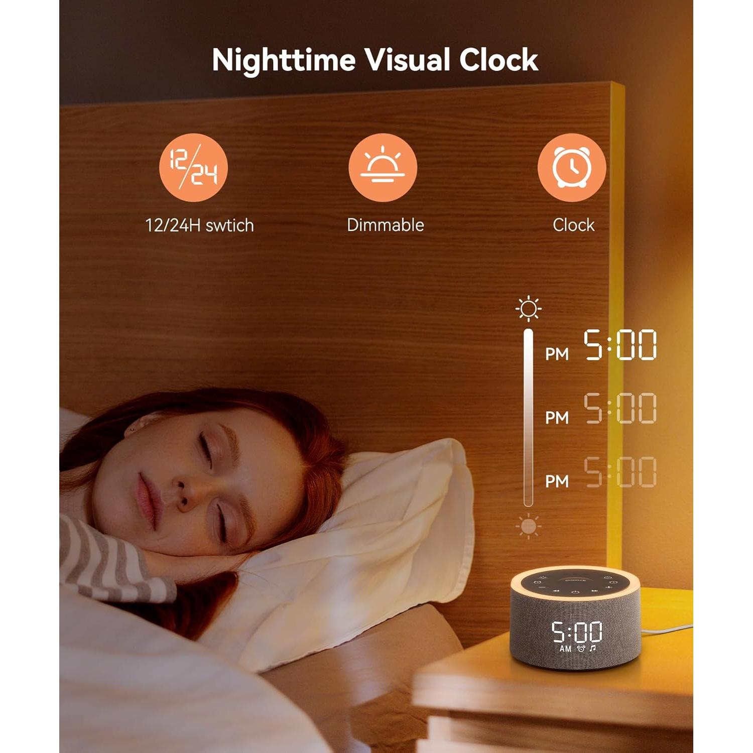Máquina de Sonido Dreamegg D1+ con Reloj Despertador