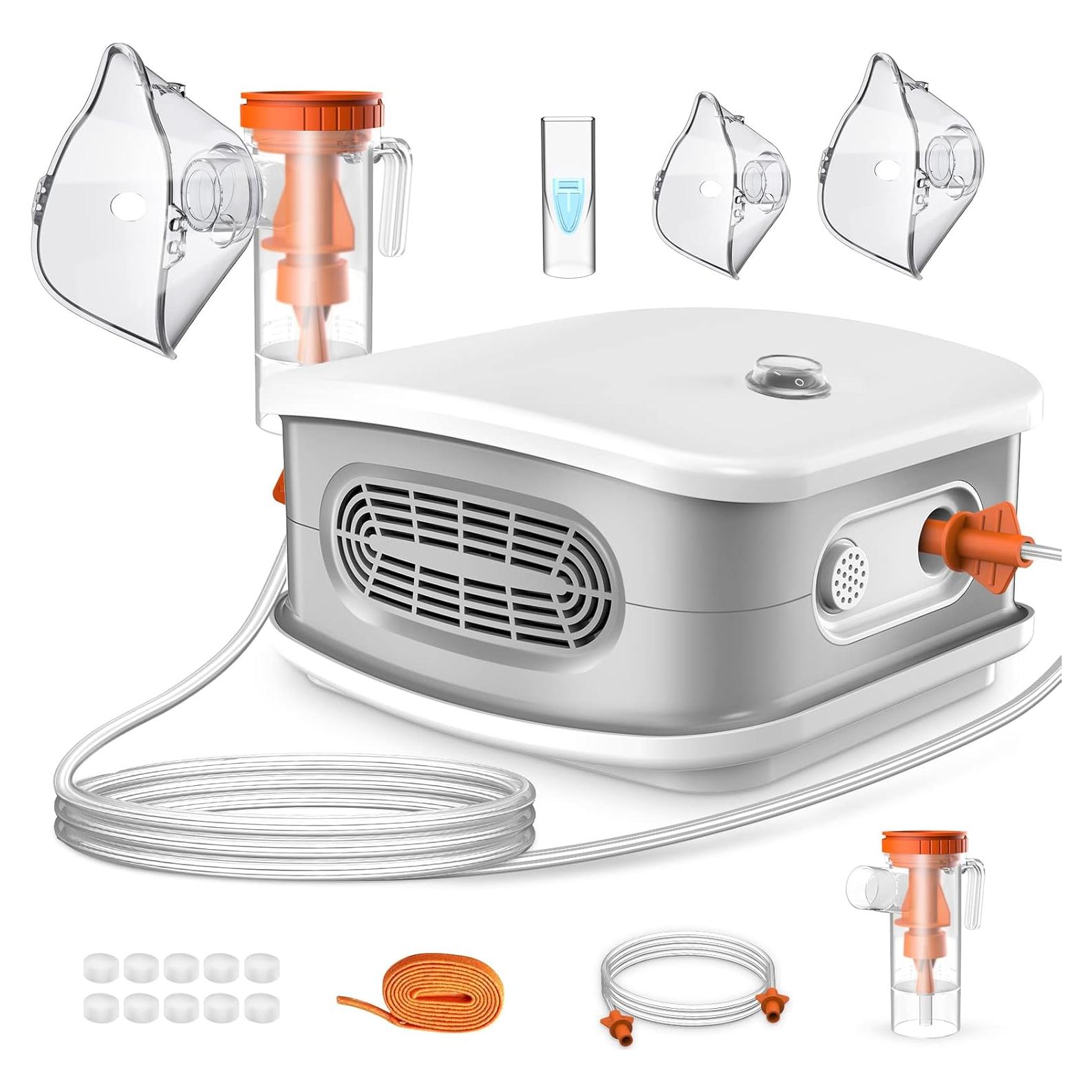 Nebulizador Portátil BUYDIF con 2 Máscaras y Boquilla