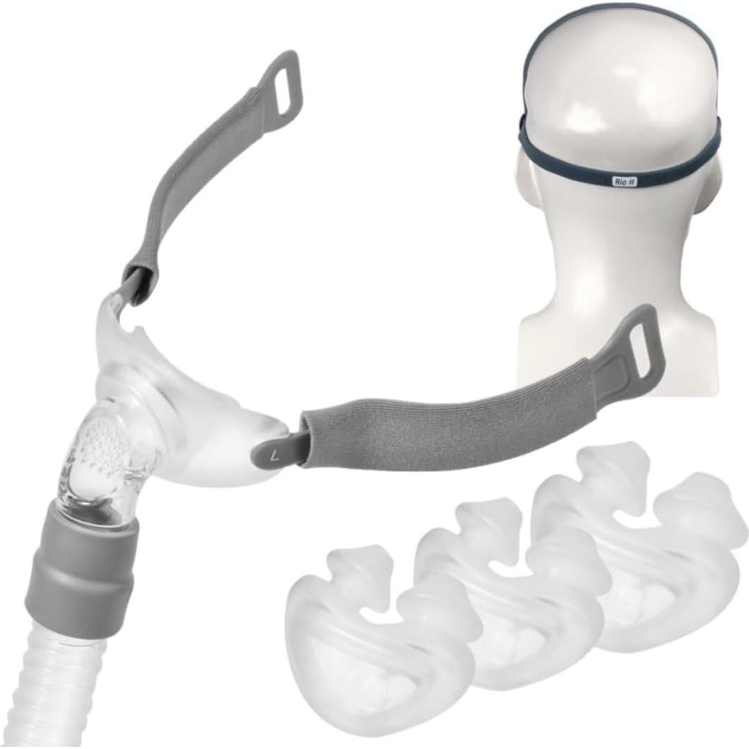 Máscara Nasal Rio II 3B Medical - Paquete Inicio (Pequeño, Mediano, Grande)