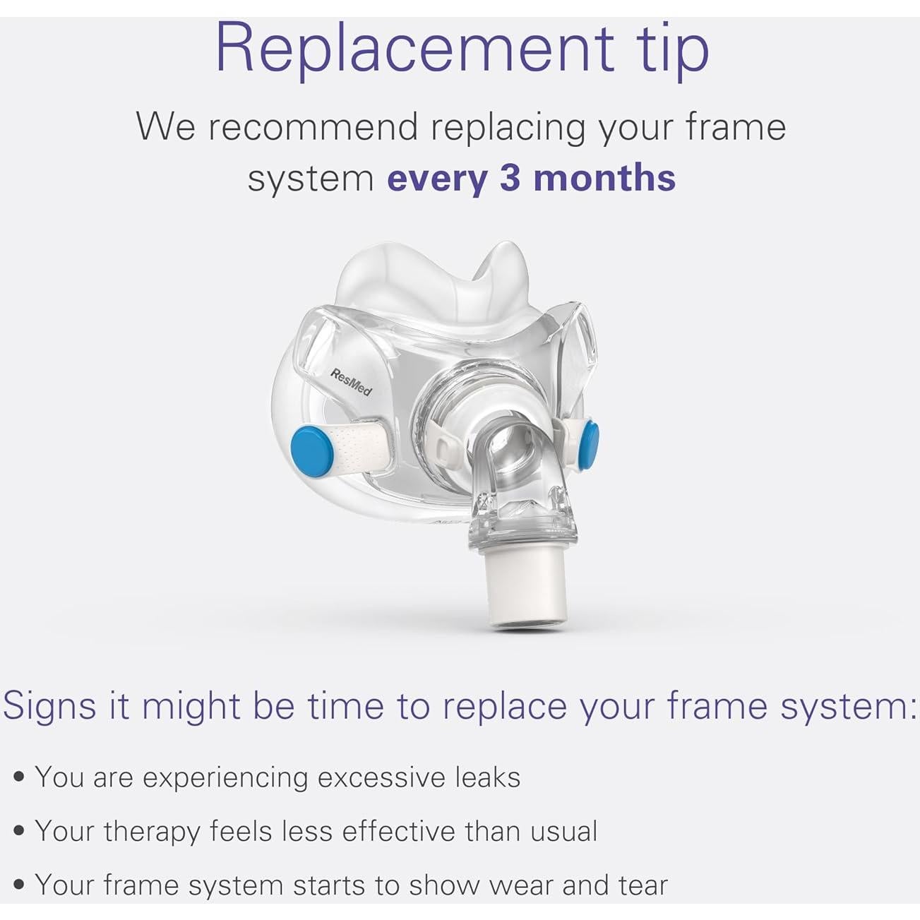 Sistema de Marco CPAP ResMed AirFit F30 Mediano
