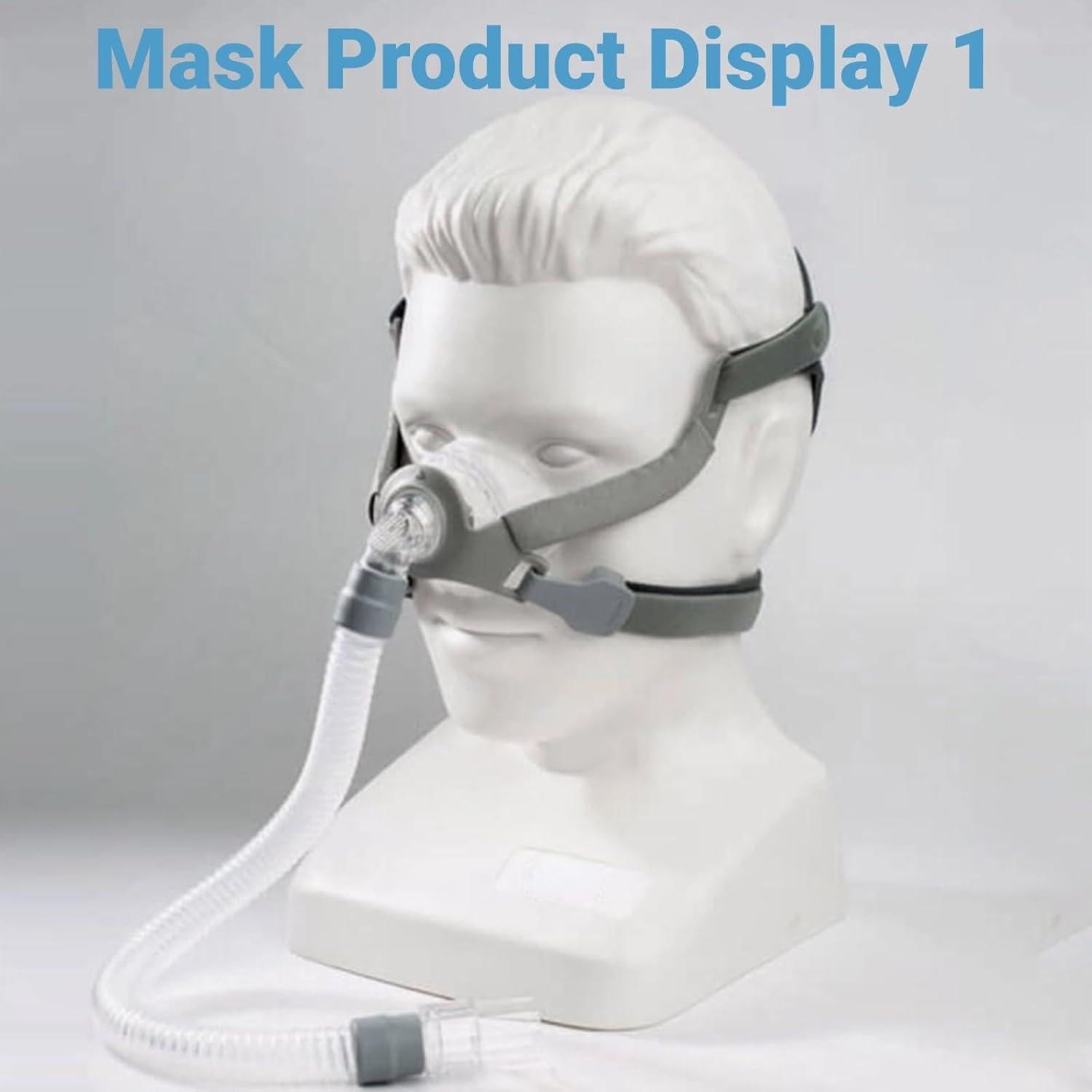 Máscara Nasal CPAP NISEFECTO Mediana - Kit Completo con Arnés y Almohadilla