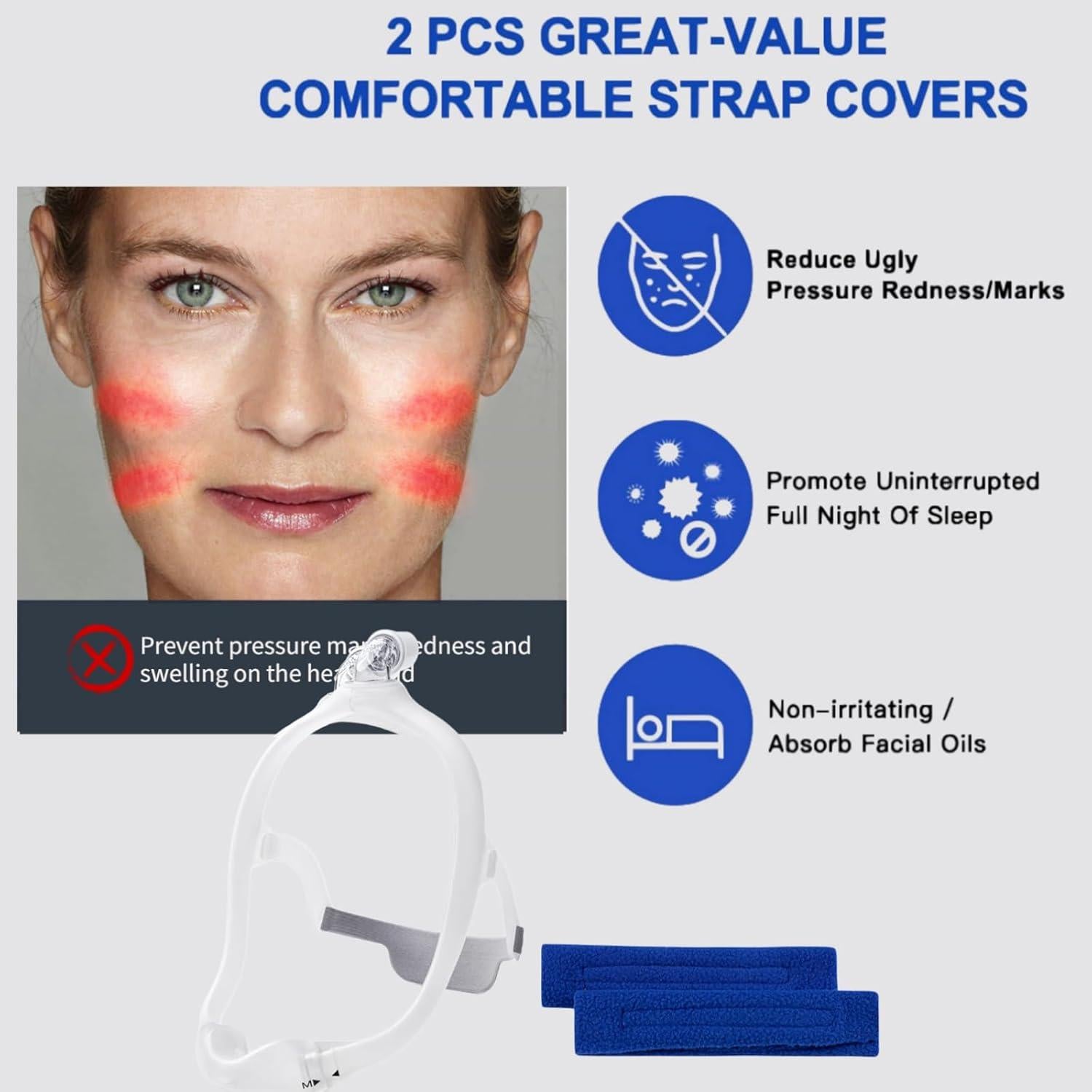 Marco Nasal Gbbazu para DreamWear - Silicona Suave, 3 Tamaños