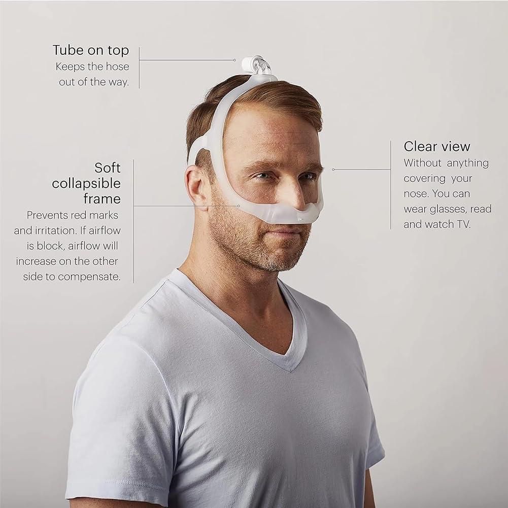 Marco Nasal Gbbazu para DreamWear - Silicona Suave, 3 Tamaños