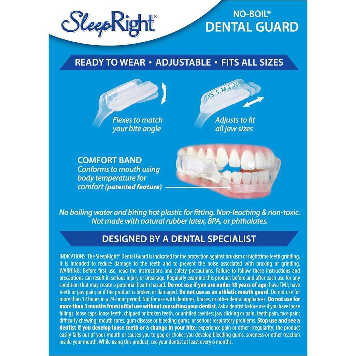 Protector Dental SleepRight Select-Comfort para Bruxismo