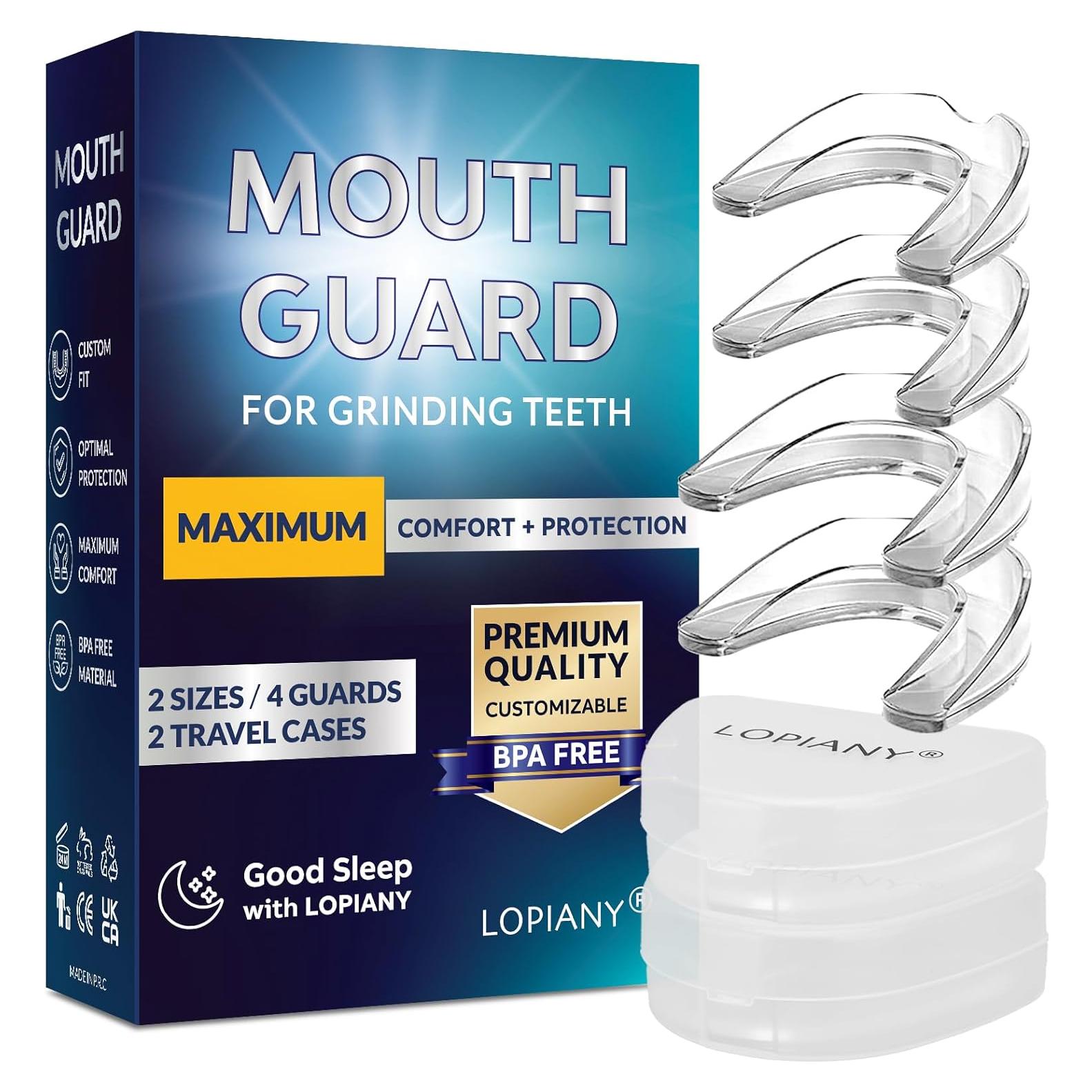 Protector Bucal Nocturno LOPIANY para Rechinar Dientes - 2 Tamaños