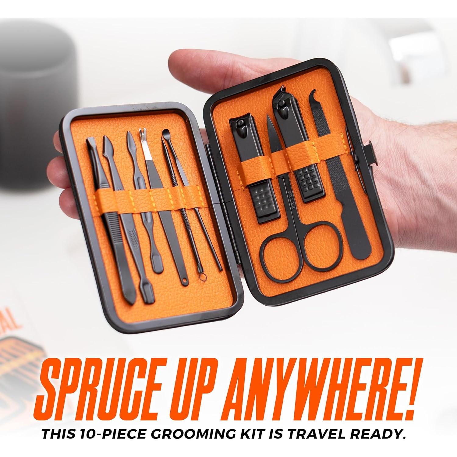 Kit de Manicura y Pedicura 10 Piezas Wild Willies - Aseo Masculino