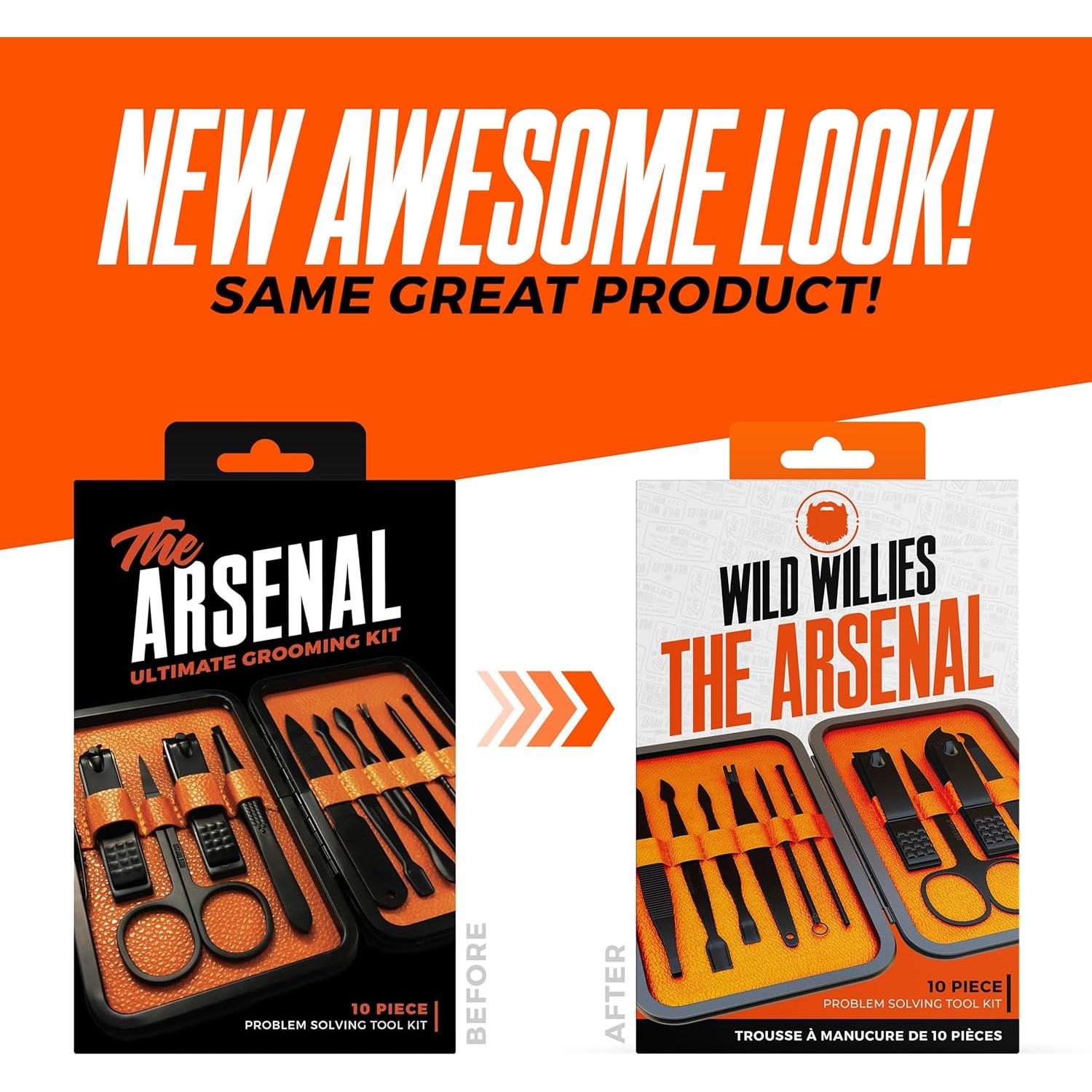 Kit de Manicura y Pedicura 10 Piezas Wild Willies - Aseo Masculino