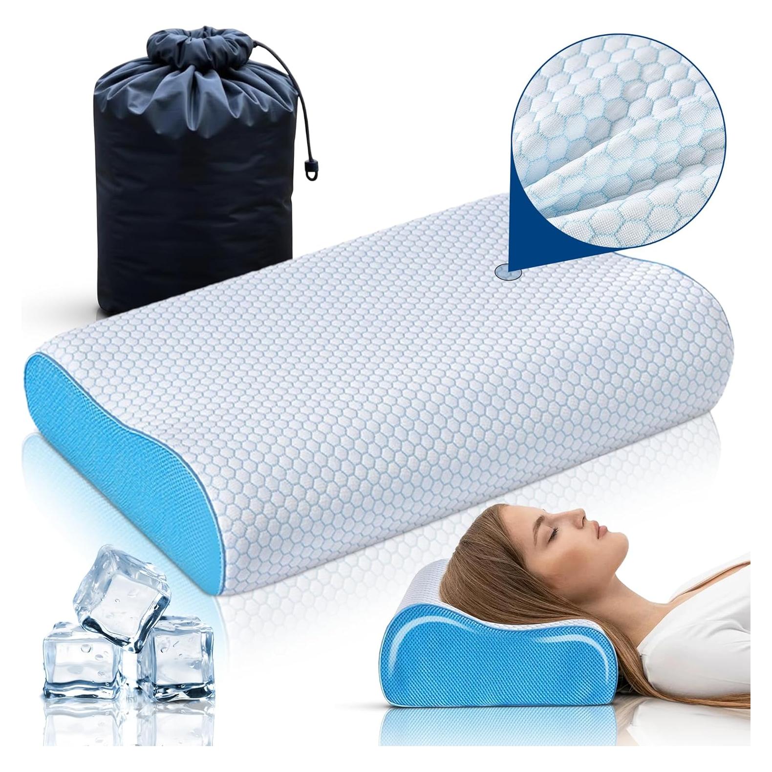 Almohada de Espuma Viscoelástica Nube 9 para Viaje Compacta