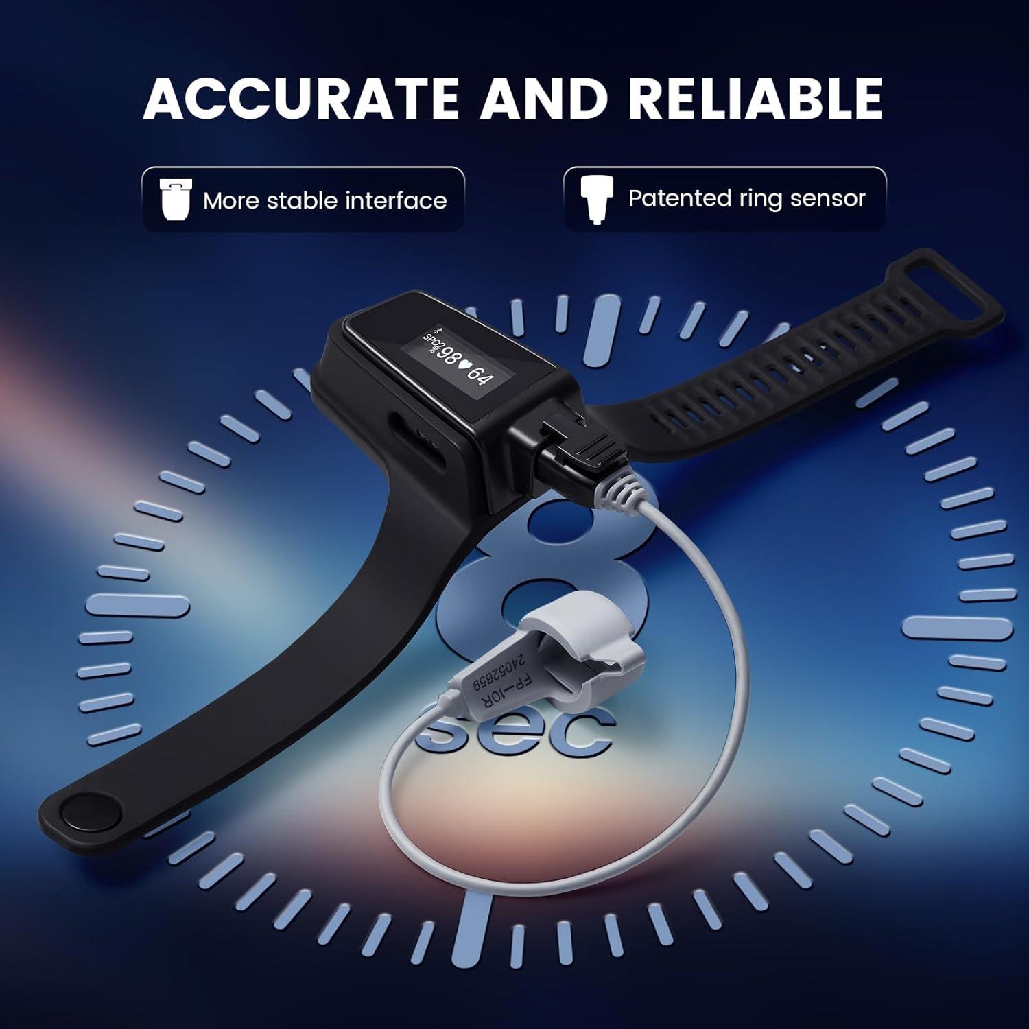 Oxímetro de Pulso Wellue Checkme O2 Ultra Bluetooth 100h