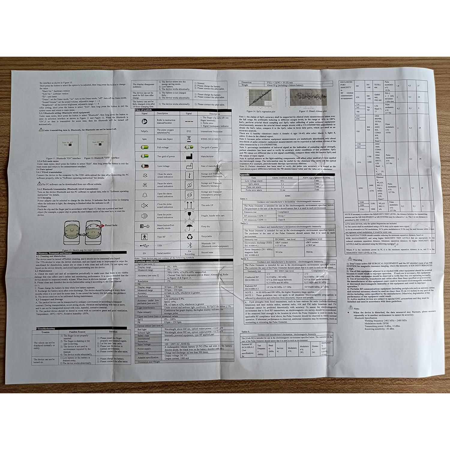 Monitor de Oxígeno EMAY Bluetooth con App y Memoria 72h