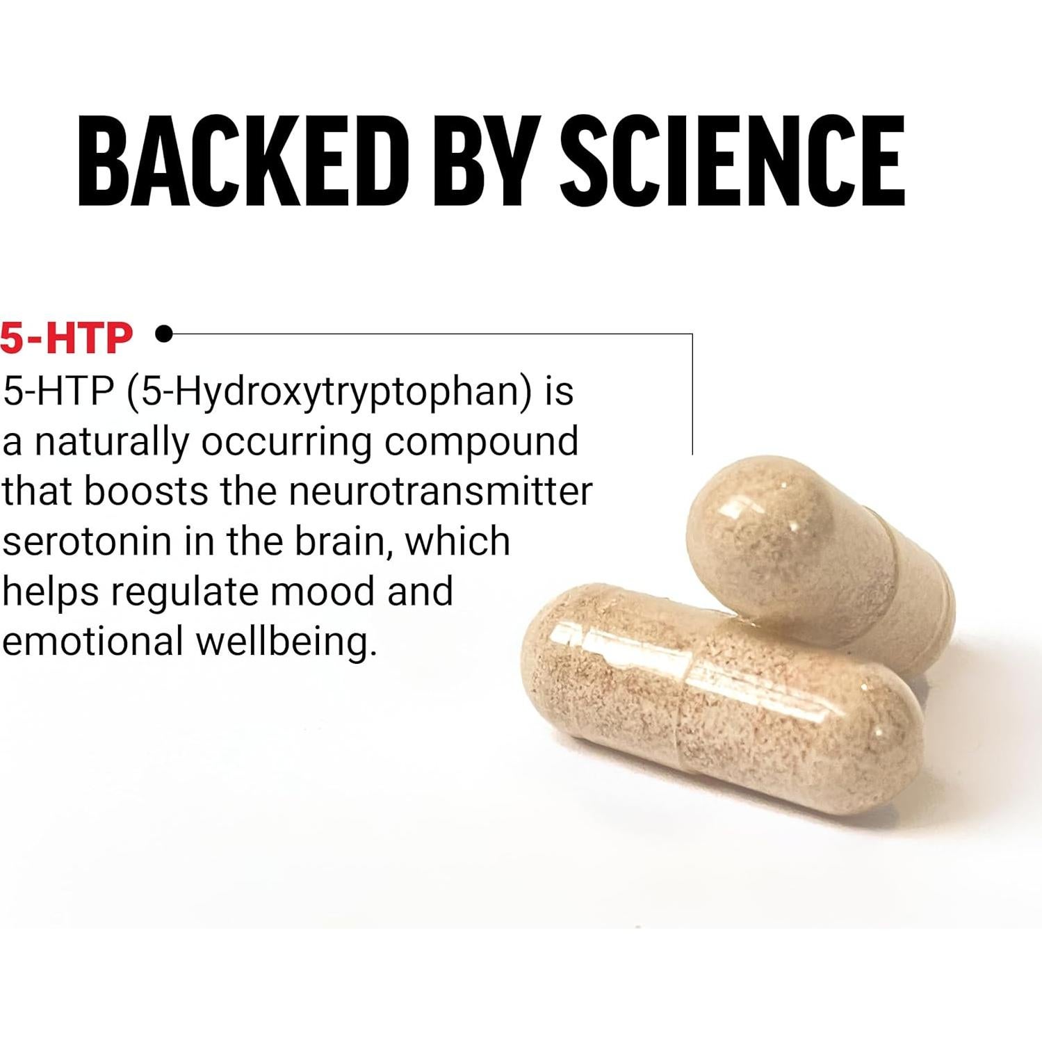 Suplemento 5-HTP Force Factor 120 Cápsulas Vegano