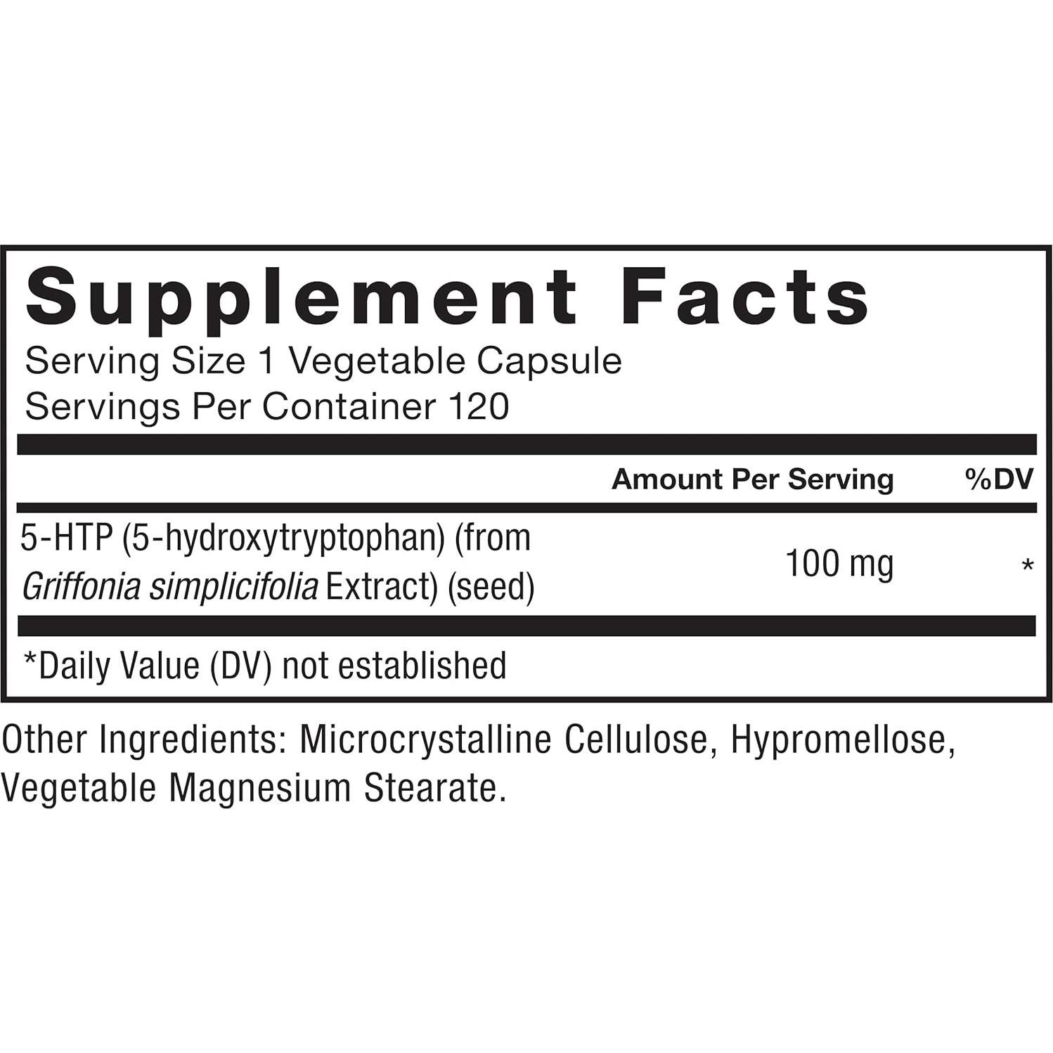 Suplemento 5-HTP Force Factor 120 Cápsulas Vegano