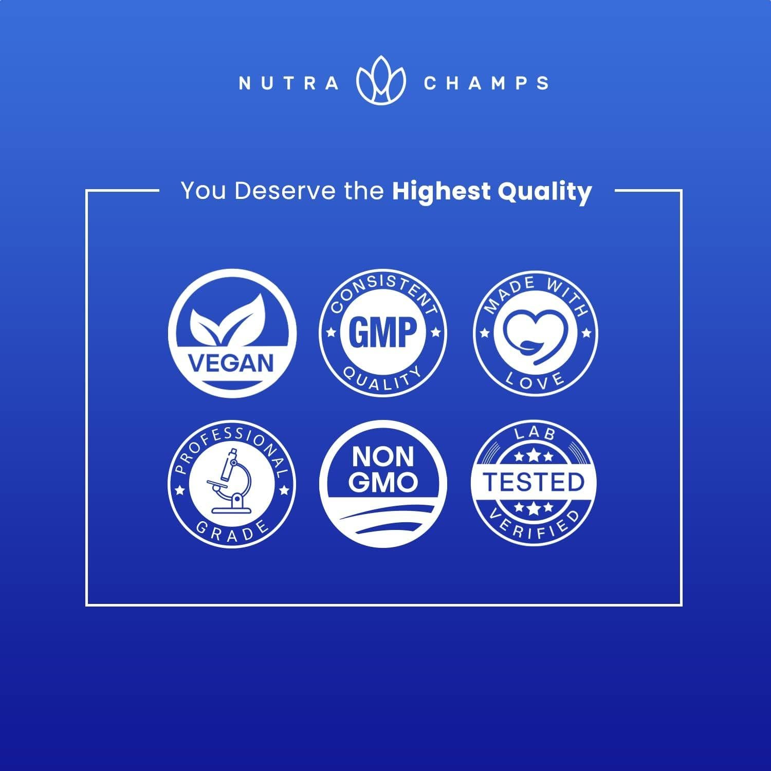 Gomas Calmantes NutraChamps 90 Unidades - Ashwagandha, GABA