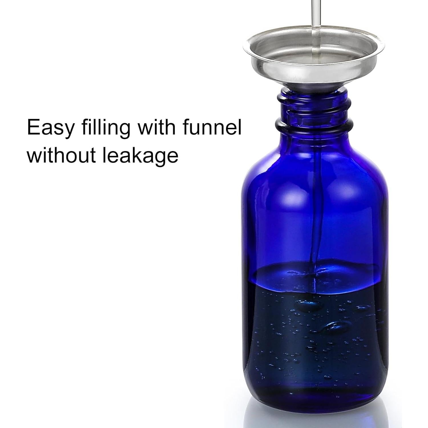 AOZITA 4 Botellas Goteo Cristal 60ml con Cuentagotas